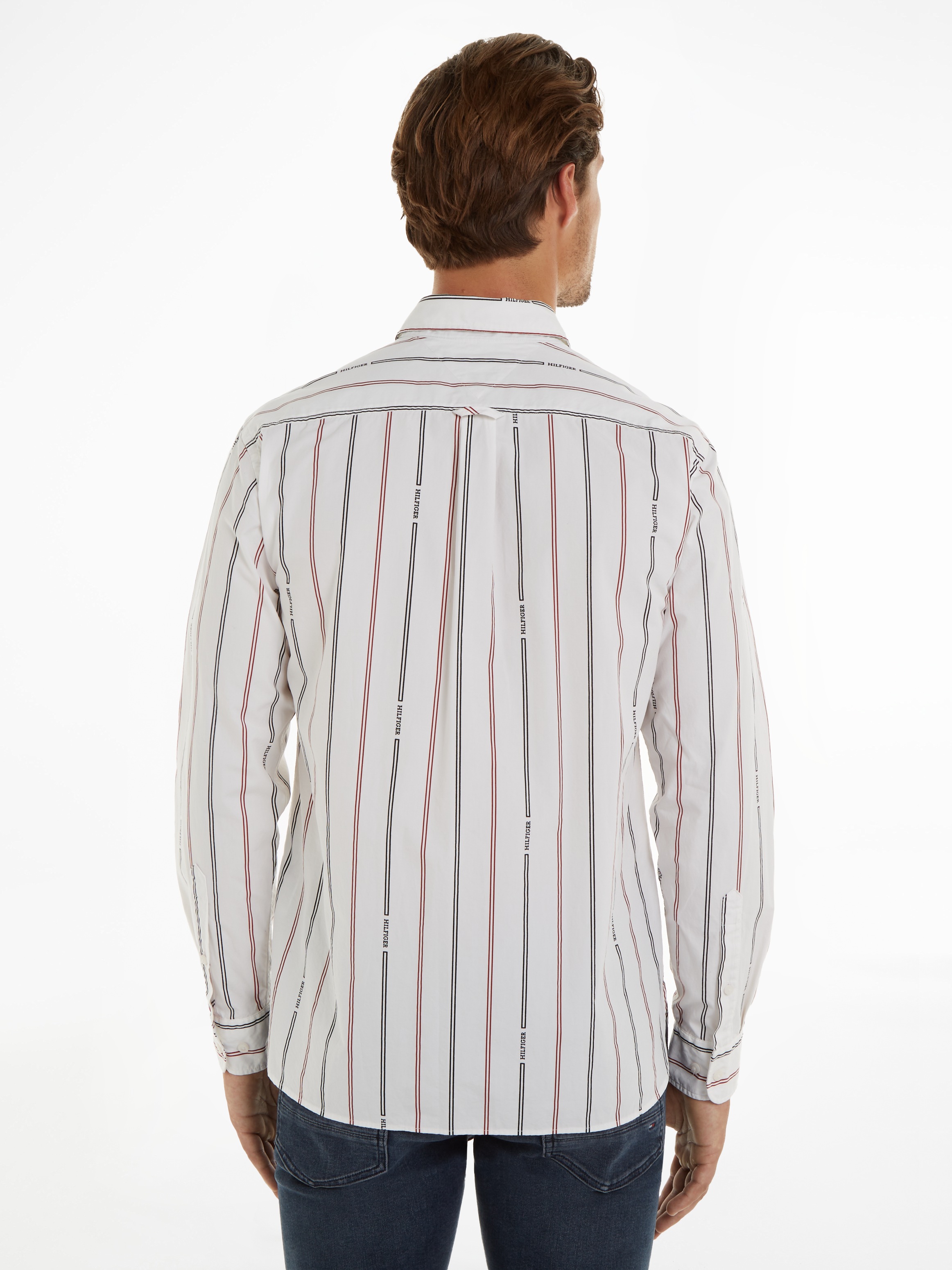 Tommy Hilfiger Langarmhemd »HILFIGER DOUBLE STP RF SHIRT«