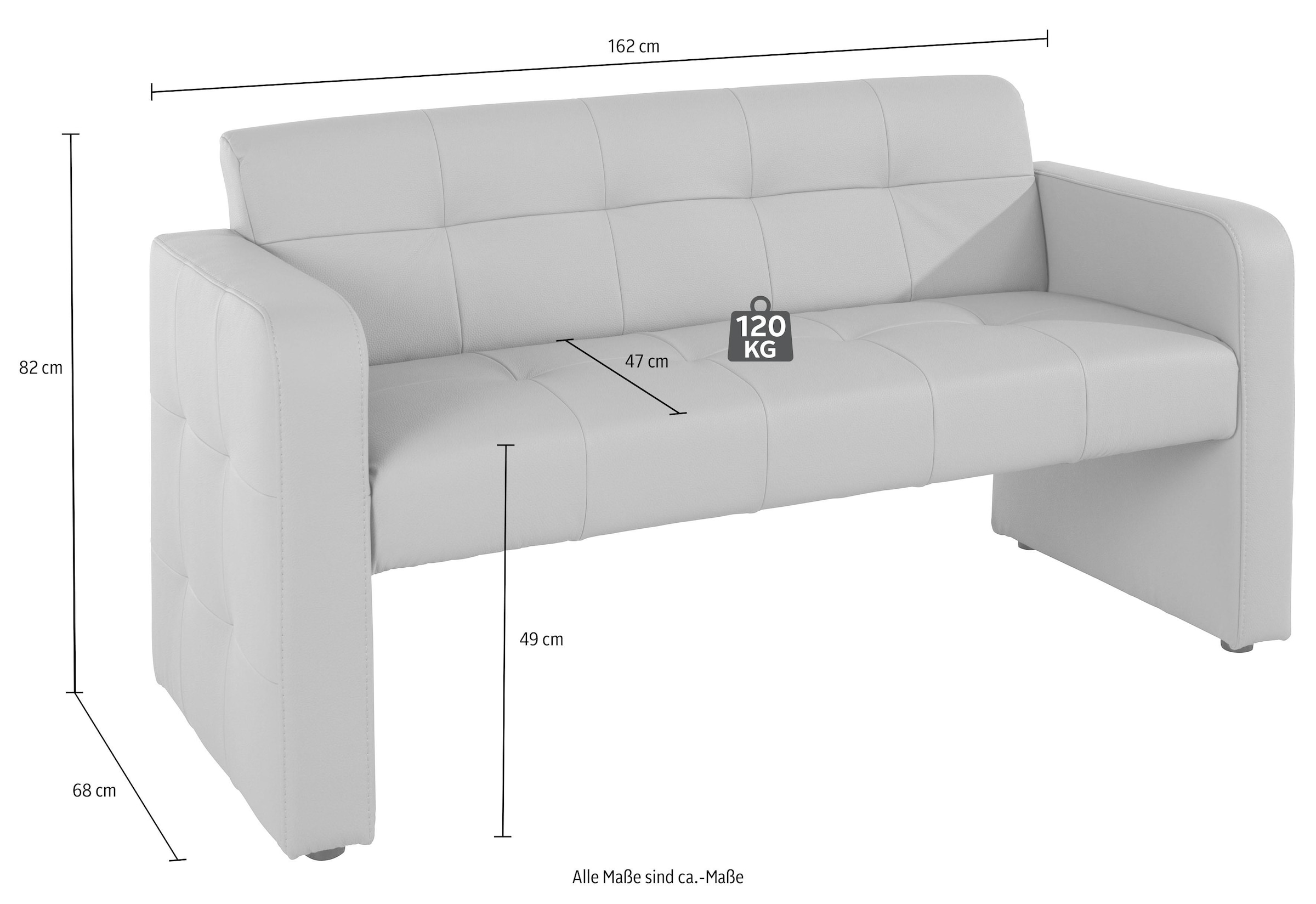 exxpo - sofa fashion Polsterbank »Barista«, Frei im Raum stellbar