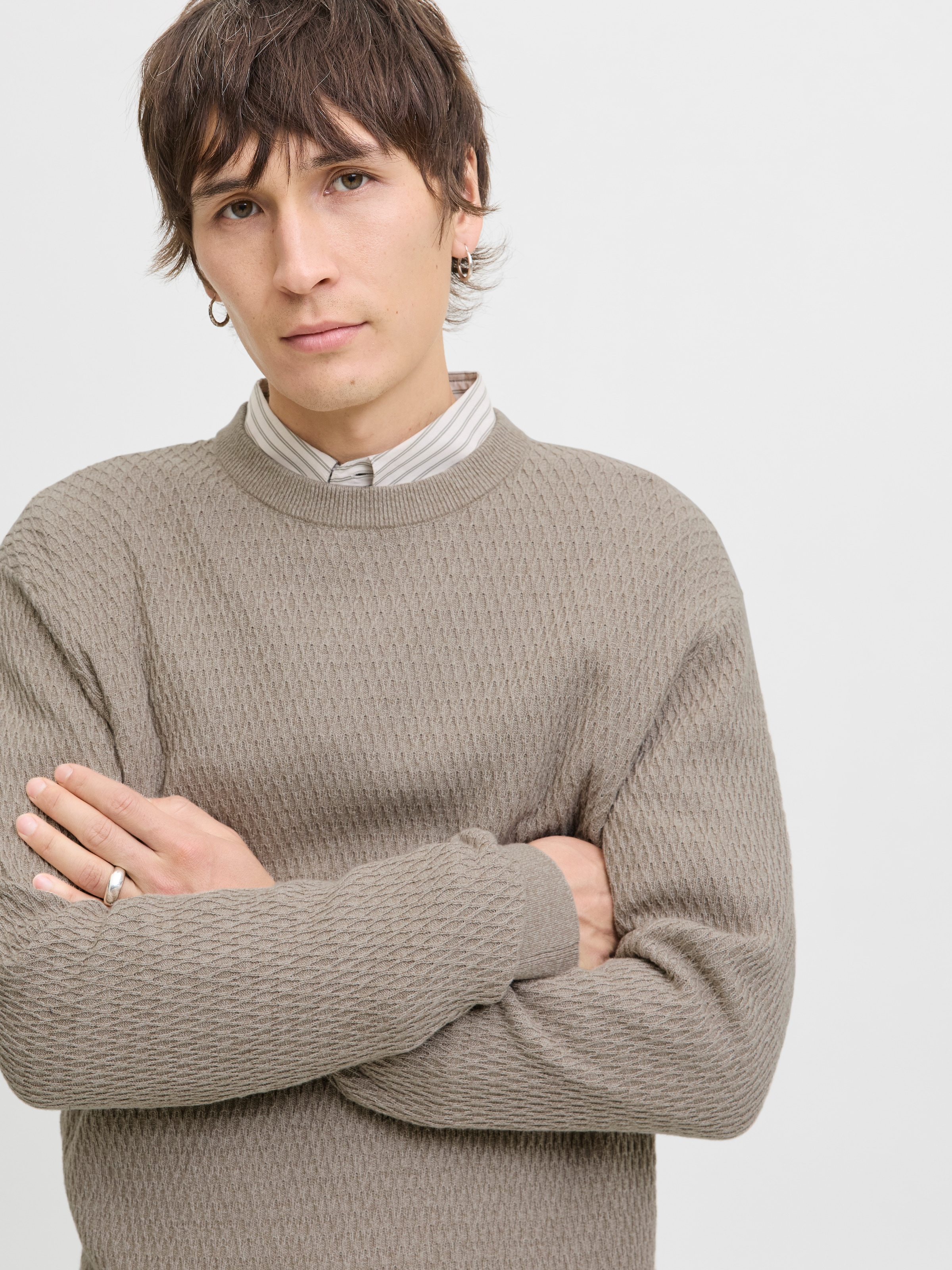 Jack & Jones Strickpullover »JPRBLAREAGAN KNIT CREW NECK«