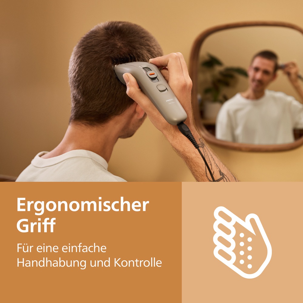 Philips Haarschneider »Serie 3000 HC3734/15« 1 Aufsätze 9 Längeneinstellungen, Trim-and-Flow