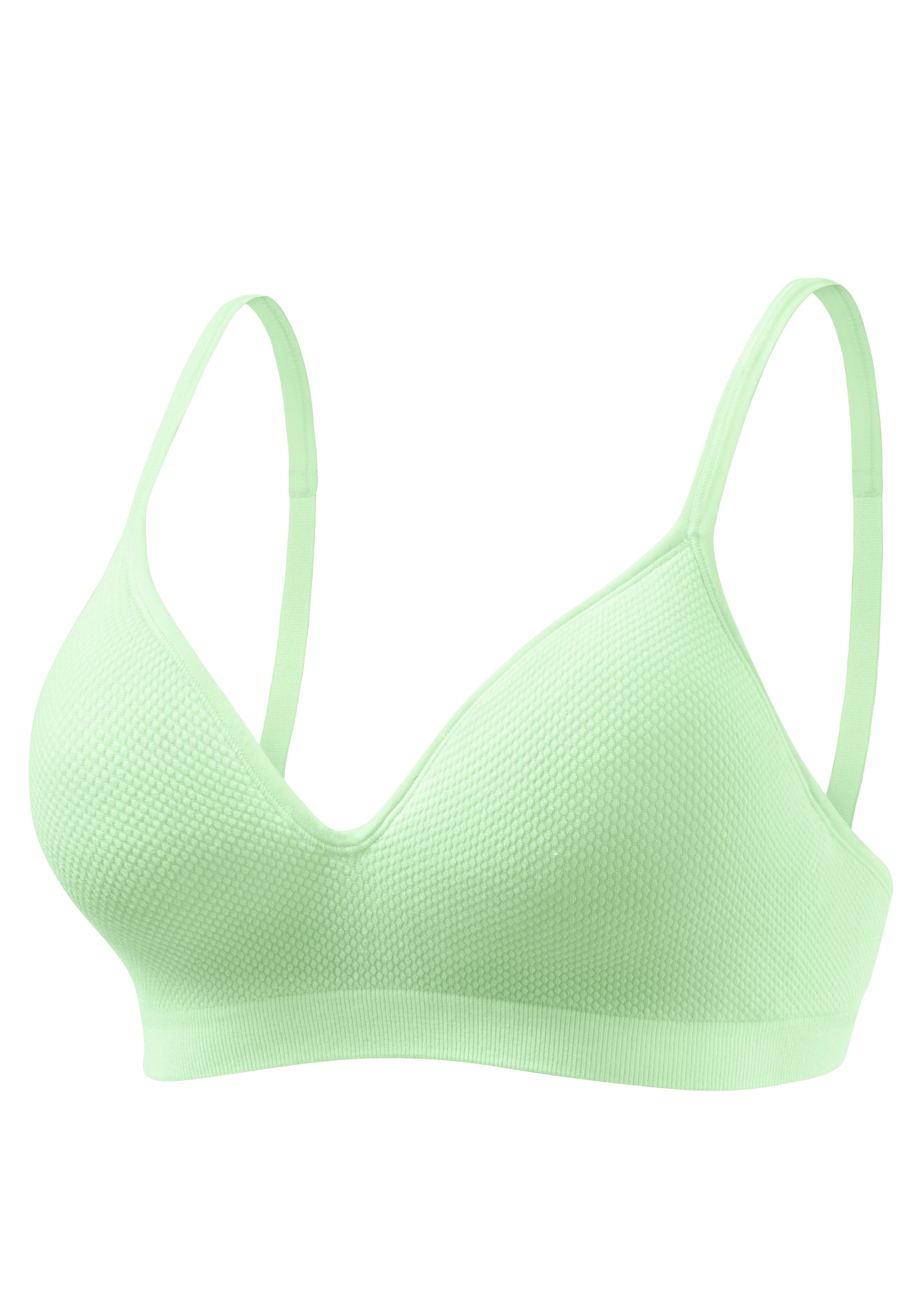 LASCANA Push-up-BH »COMFY BRA«, ohne Bügel aus weicher Baumwollqualität, Basic Dessous