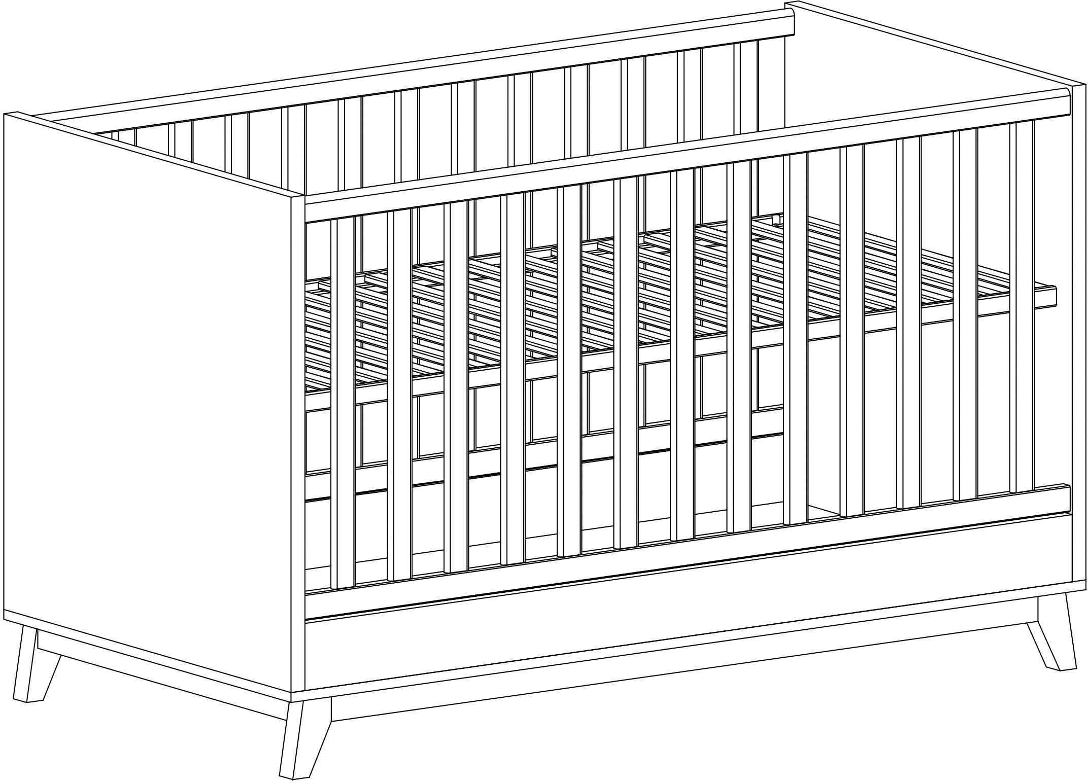 arthur berndt Babymöbel-Set »Babyzimmer Set »Lina« 2-teilig«, (Spar-Set, 2 tlg., Babymöbel-Set »Lina« bestehend aus Kinderbett und Wickelkommode)