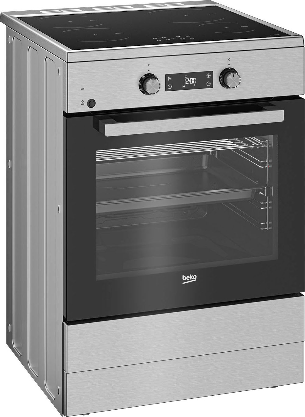 BEKO Induktions-Standherd »FSM69301SXT 7724086781«, mit 1-fach-Teleskopauszug