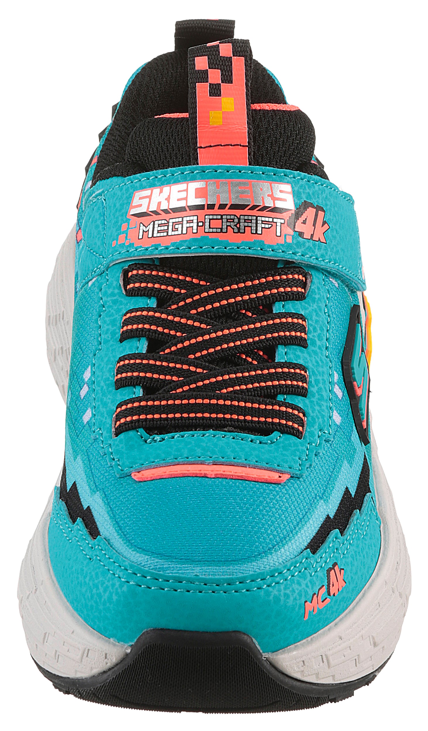 Skechers Sneaker »MEGA-CRAFT 4K«, Klettschuh im coolen Pixel-Look, Größenschablone zum Download