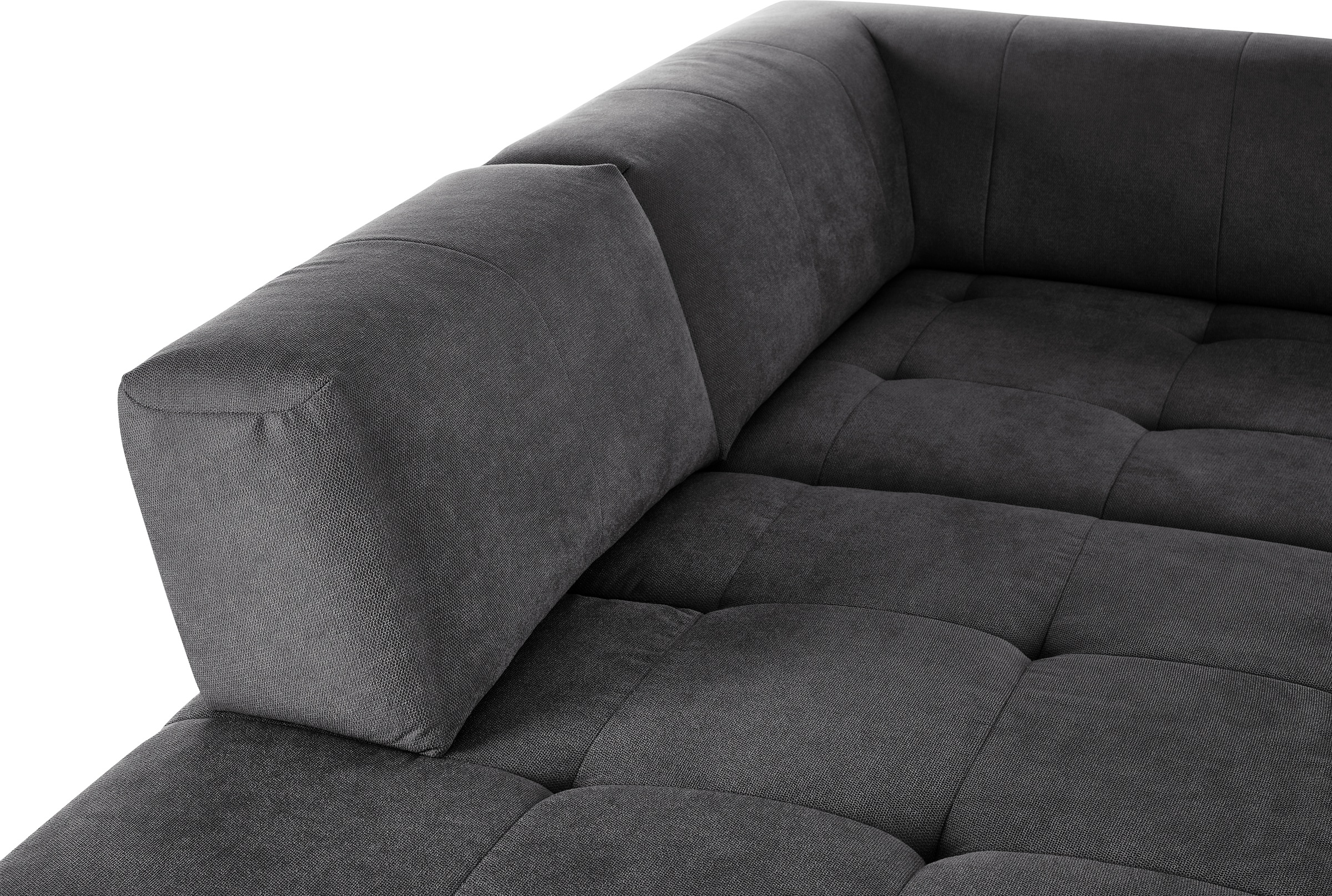 3C Candy Ecksofa »Yoshy Komfortsofa, bequem und modern, hochwertige Verarbeitungsdetails«, Zwei verschiedene Sitztiefen durch verstellbare Rückenlehne, L-Form