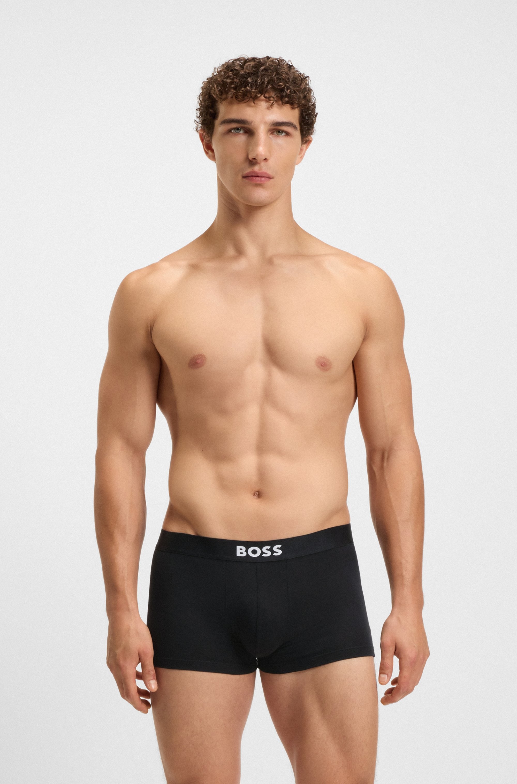 BOSS Trunk »3P Trunk BOSS ONE«, mit unifarbenen Bund