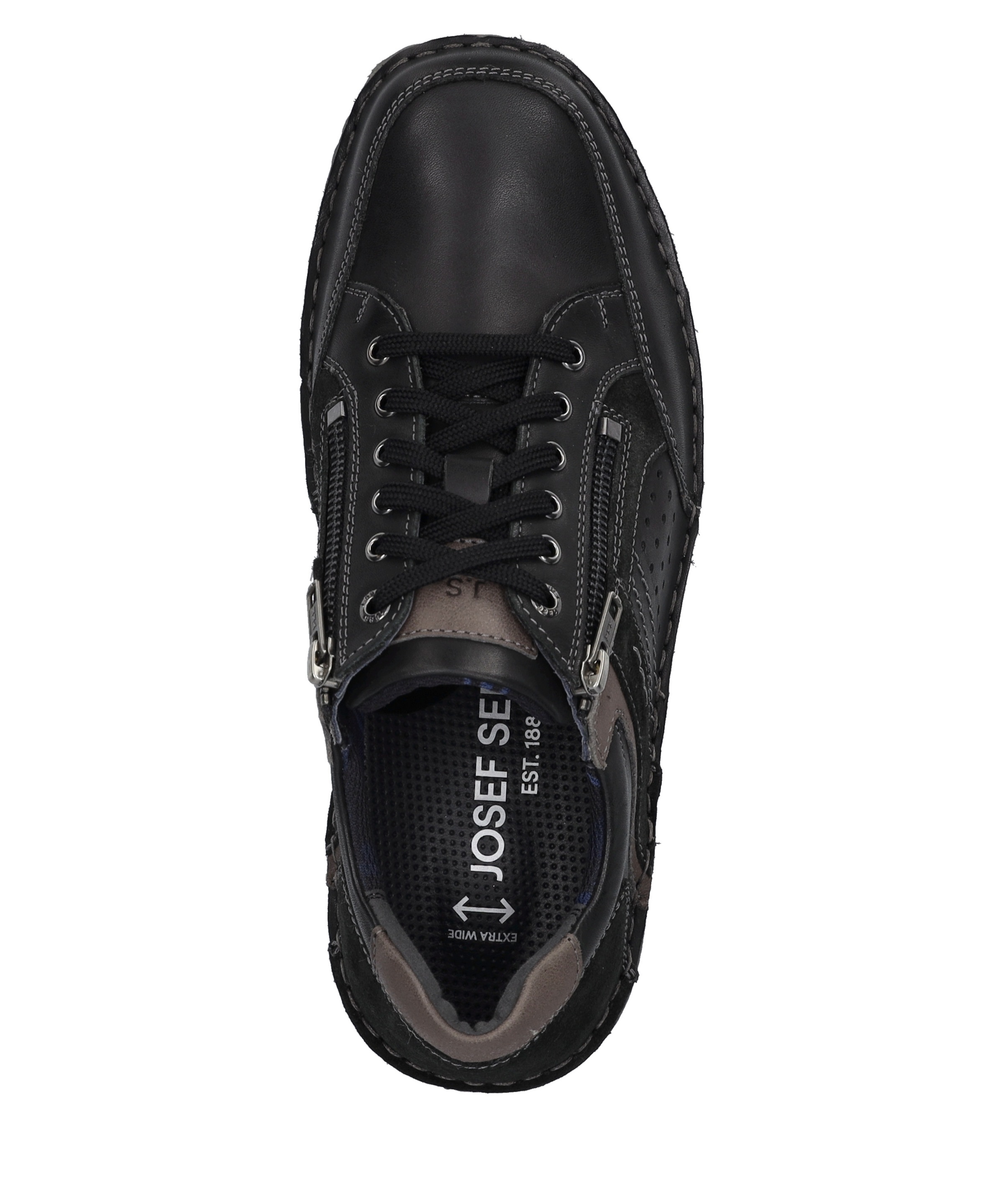 Josef Seibel Schnürschuh »New Anvers 87, schwarz-kombi«