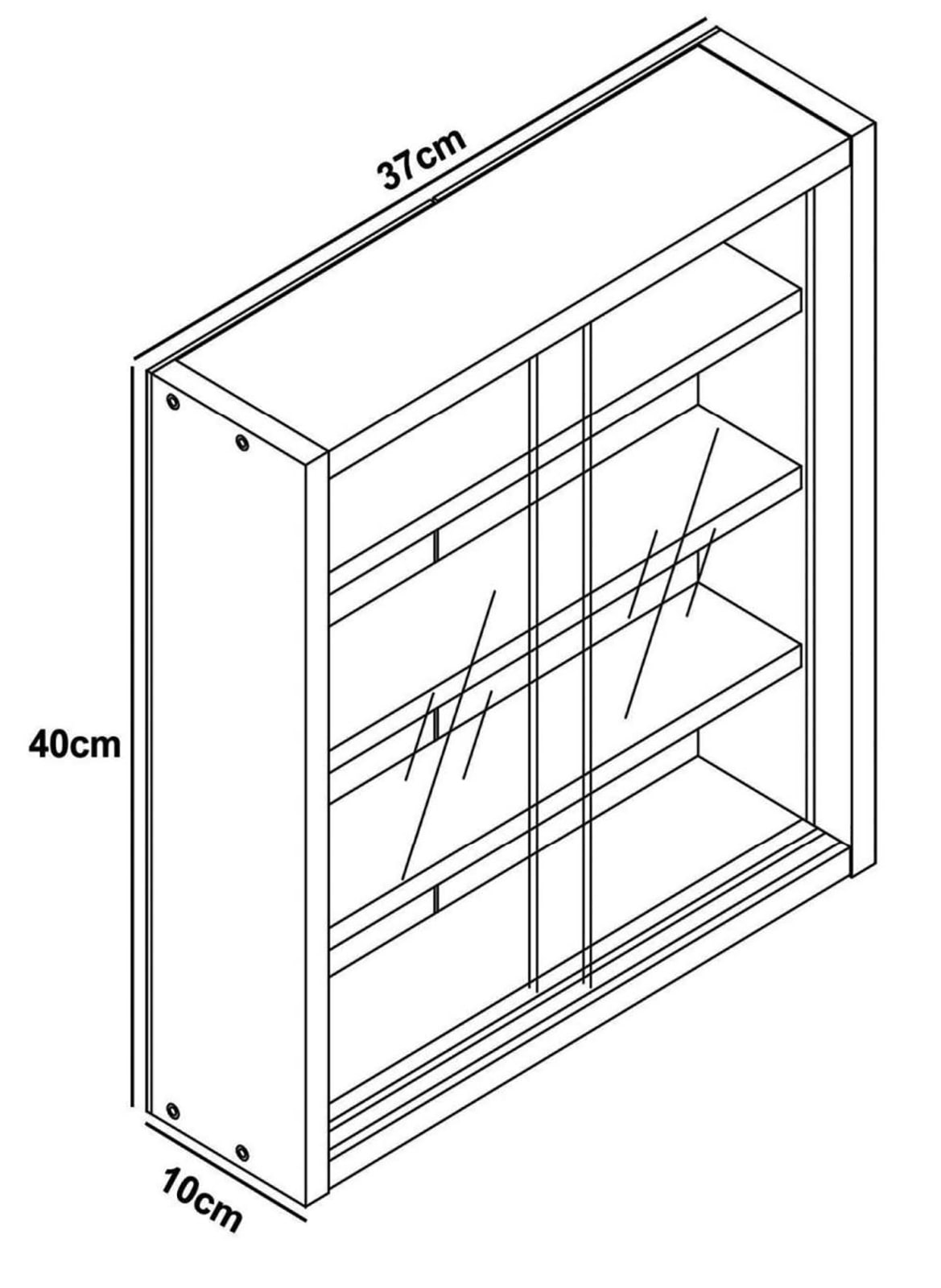 VCM Wandregal »Hängevitrine Wandvitrine Sammel Deko Agisa S«