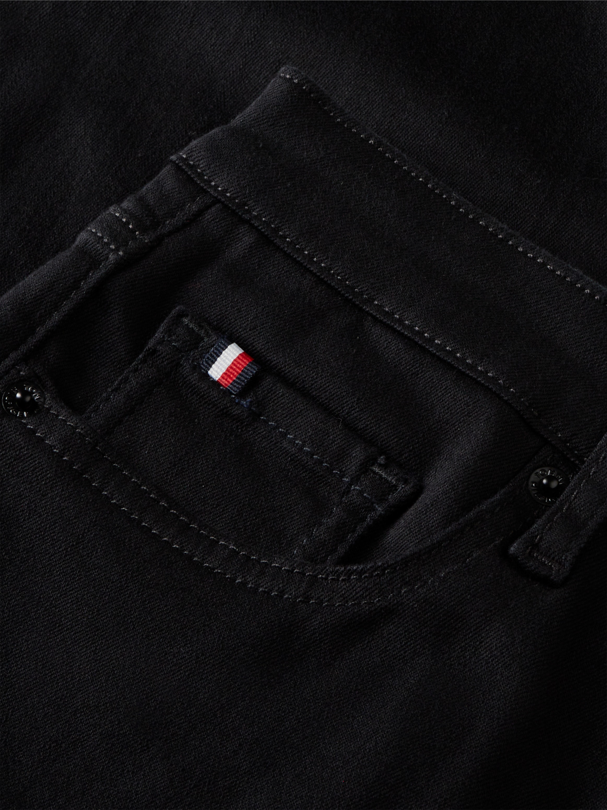 Tommy Hilfiger Skinny-fit-Jeans »COMO MID RISE SKINNY STAY BLACK« Baumwollmischung, regular waist