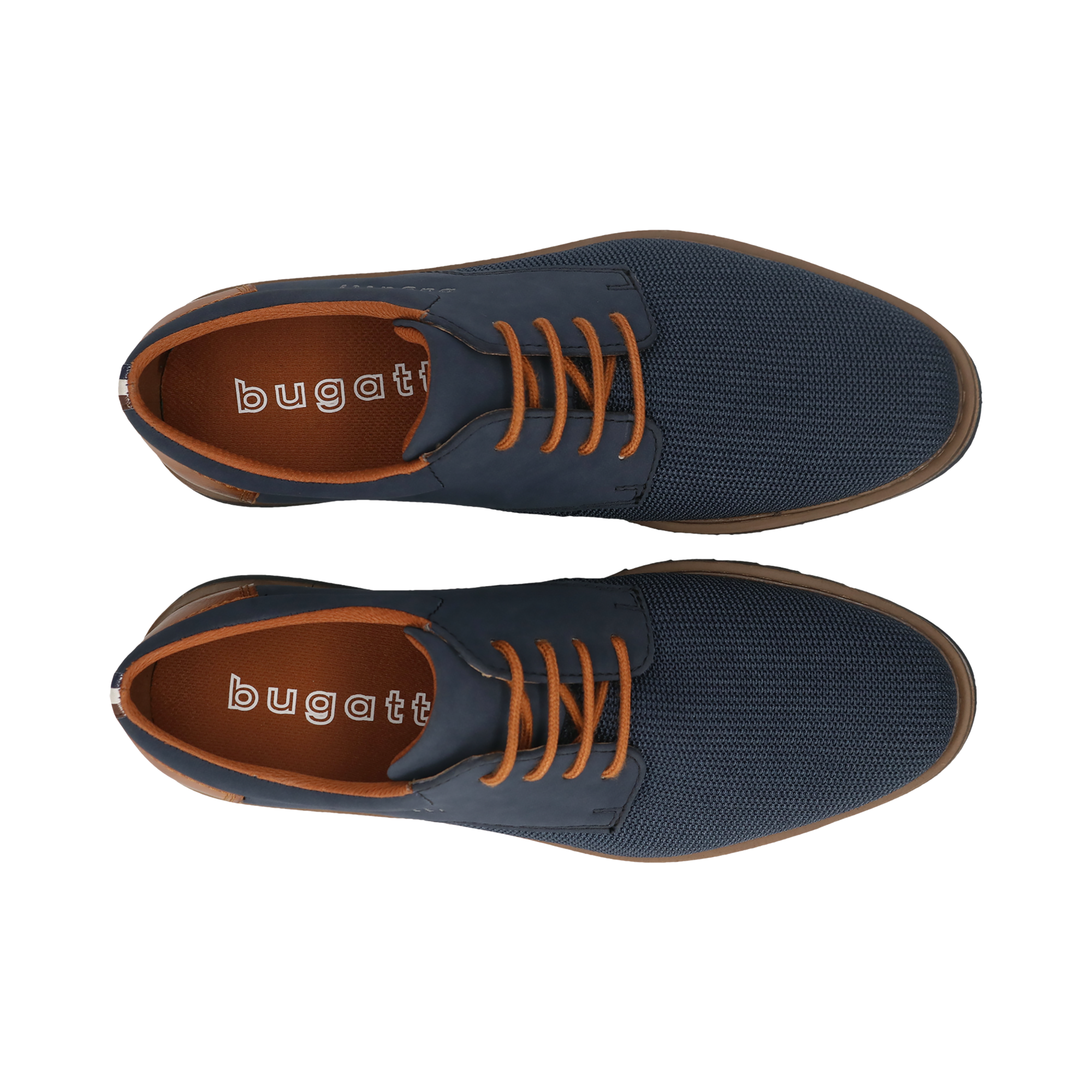 bugatti Schnürschuh  Blockabsatz, Businessschuh, Abendschuh mit Logoprägung