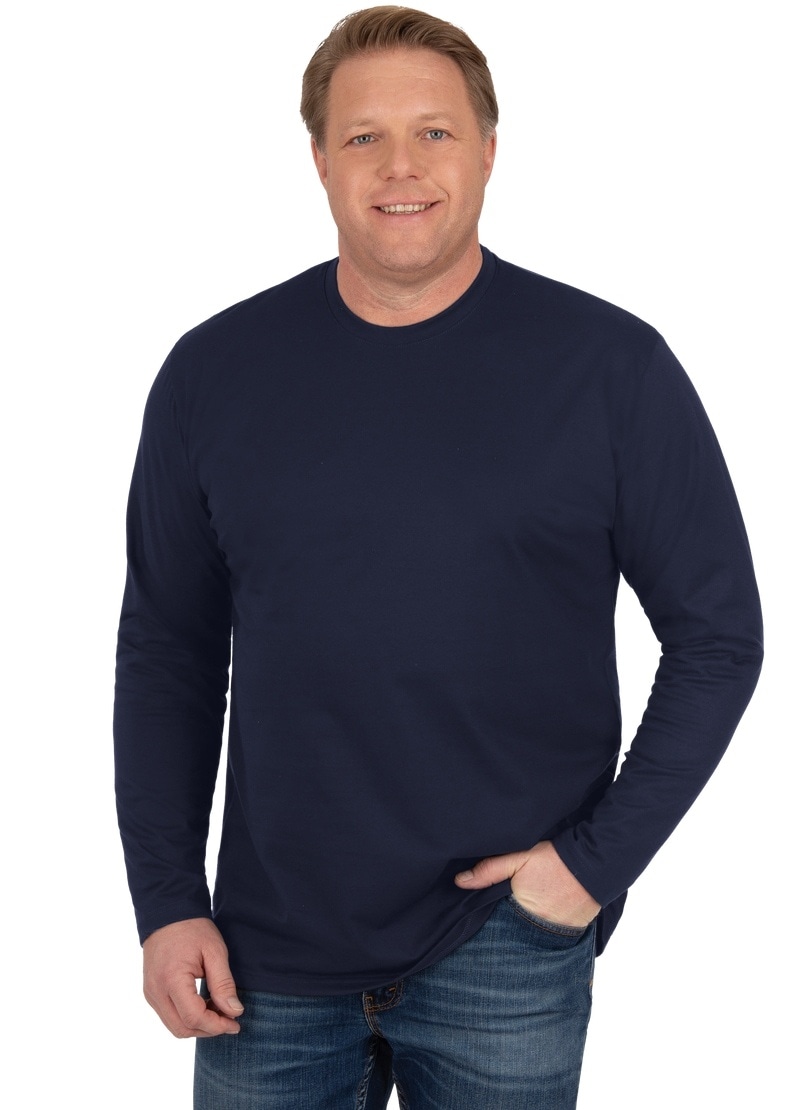 Trigema T-Shirt »TRIGEMA aus kaufen online OTTO Langarmshirt Baumwolle« 100% bei