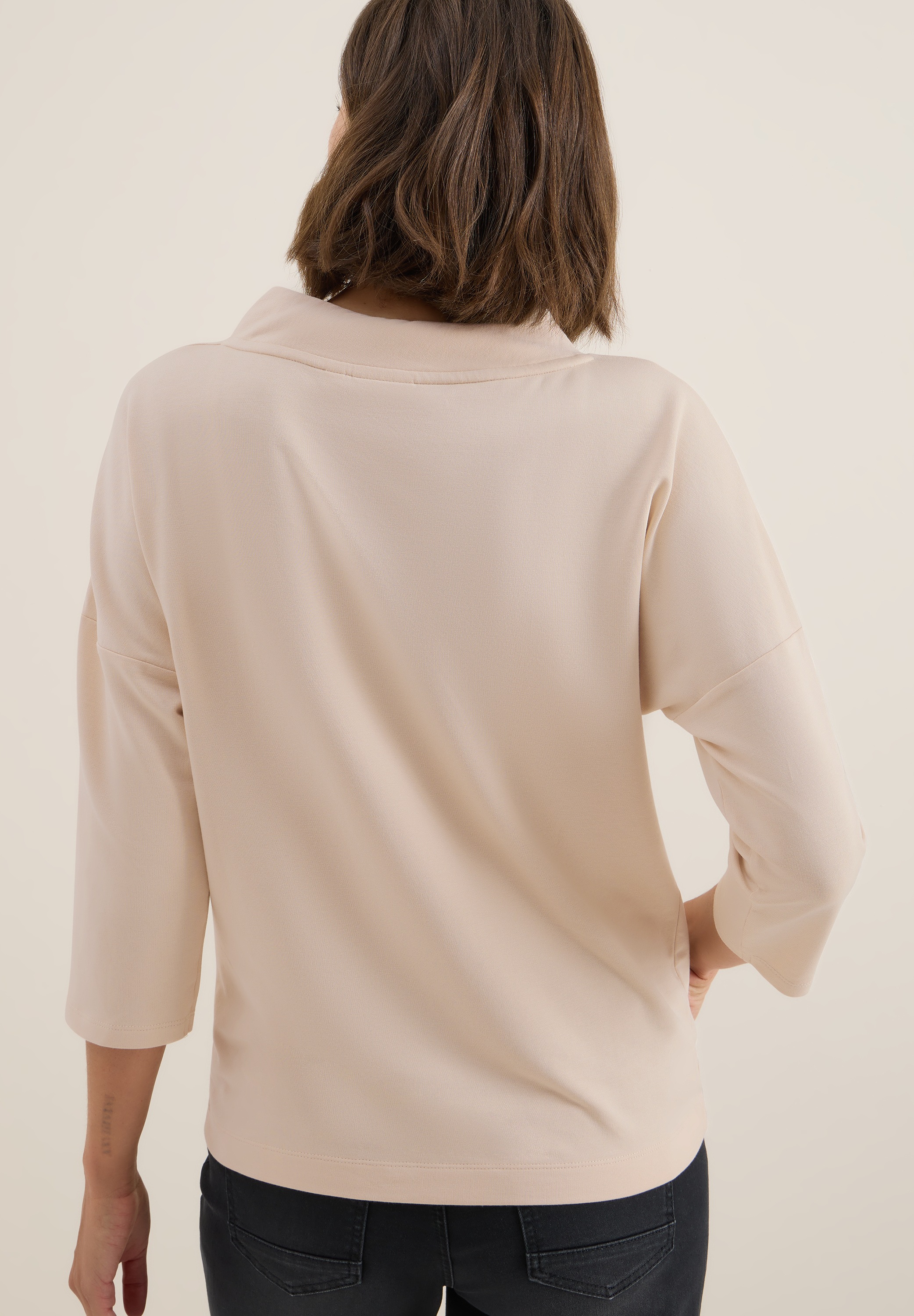 Cecil 3/4-Arm-Shirt mit Knopfdetail