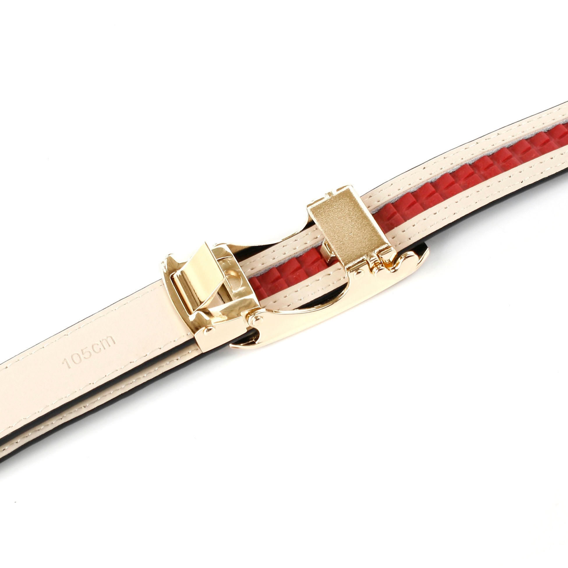 Anthoni Crown Ledergürtel, Traumhafter Automatik Lackgürtel, kleine Herzen