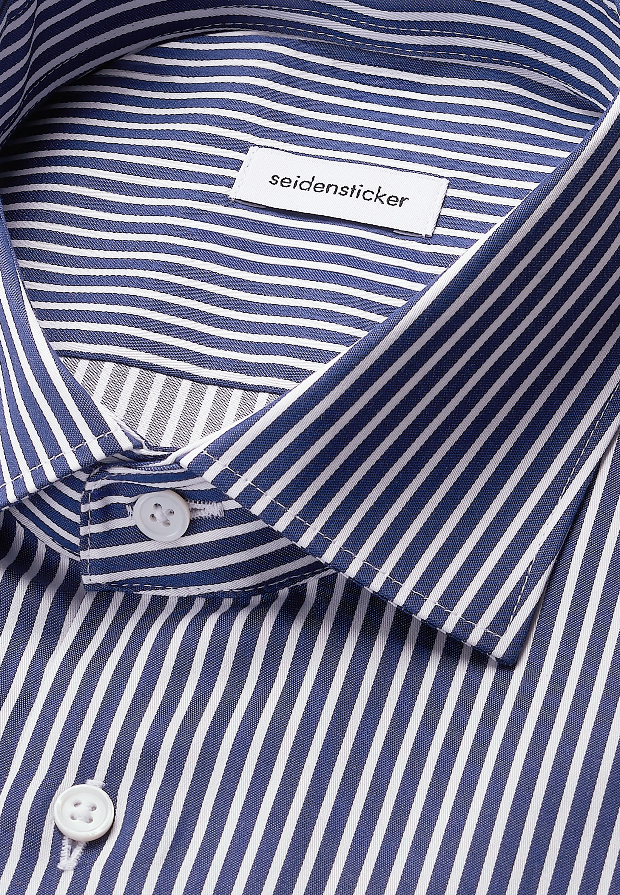 seidensticker Businesshemd »Schwarze Rose«, Regular 1/1 Kentkragen Gestreift