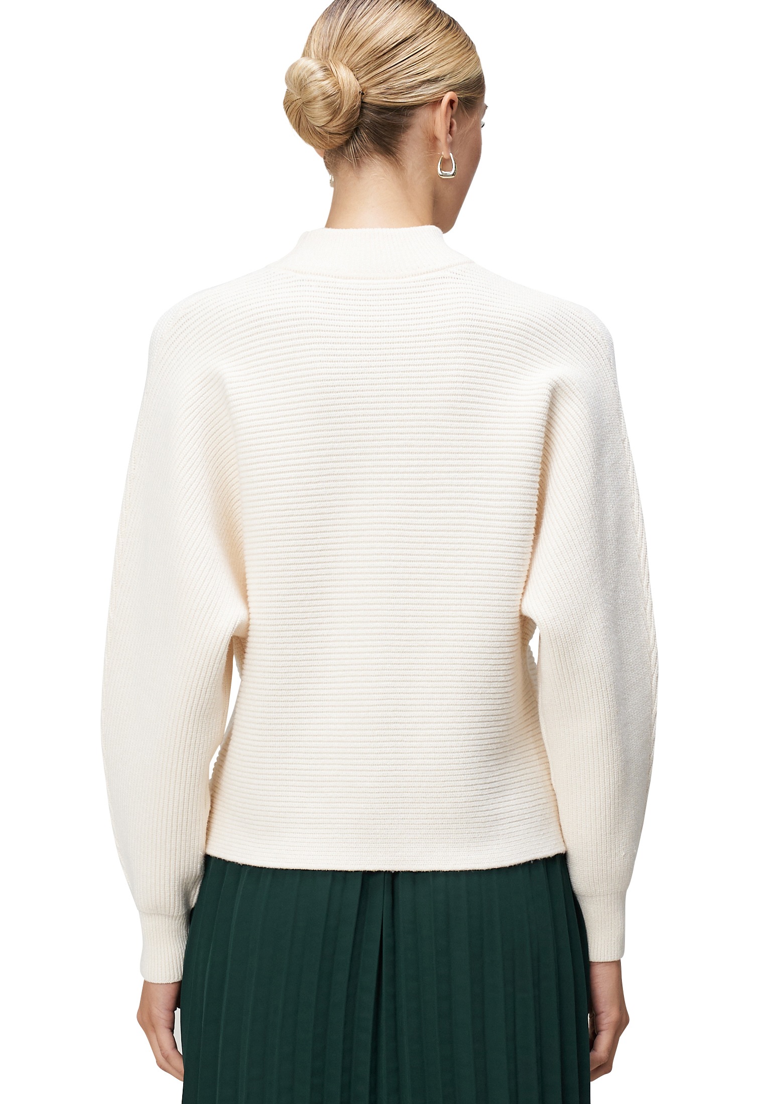 Zero Rundhalspullover »Pullover mit Strukturmuster«