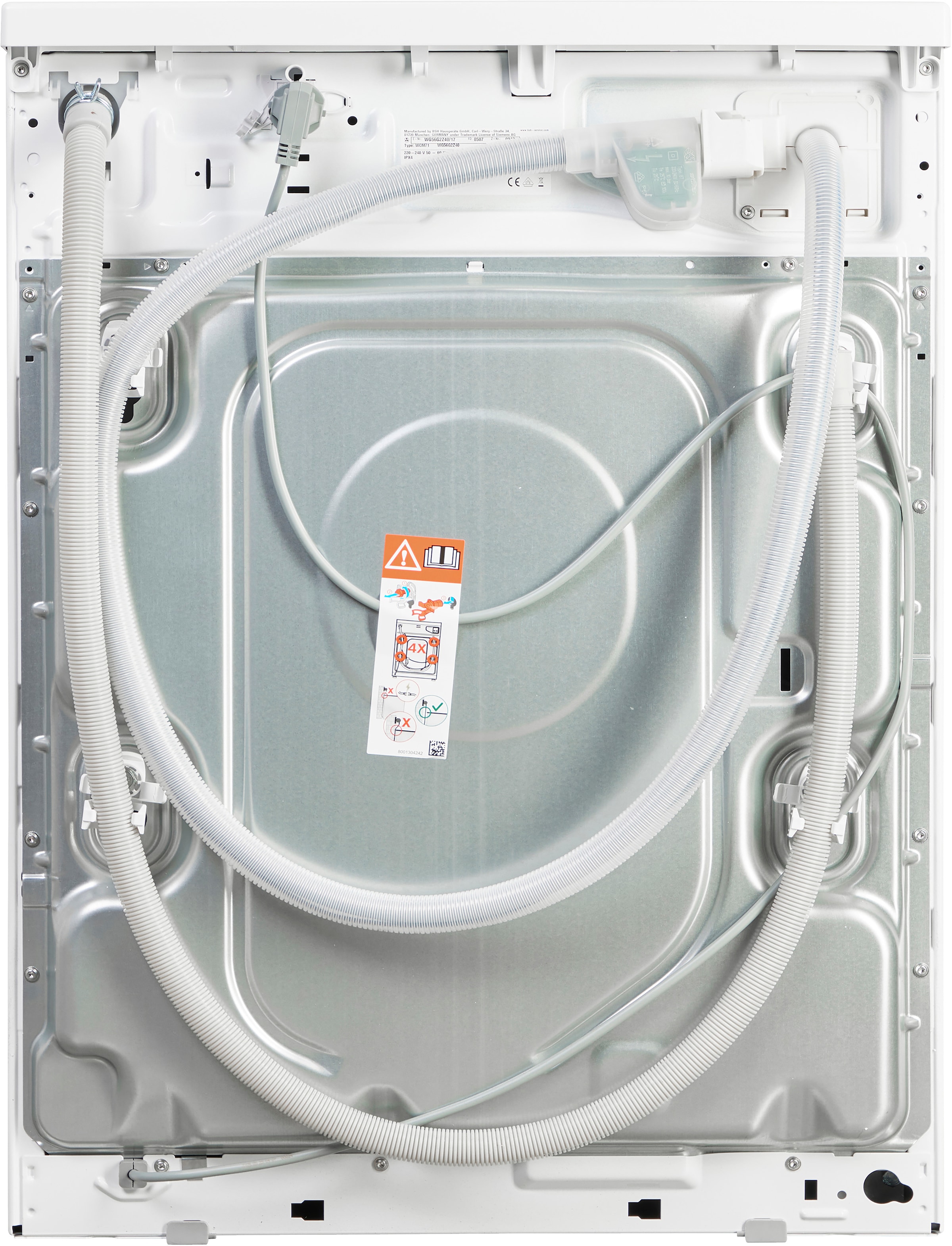 SIEMENS Waschmaschine iQ500 »WG56G2Z40«, 10 kg, 1600 U/min, Knitter-Programm smartFinish, Antiflecken-System, Outdoor-Programm