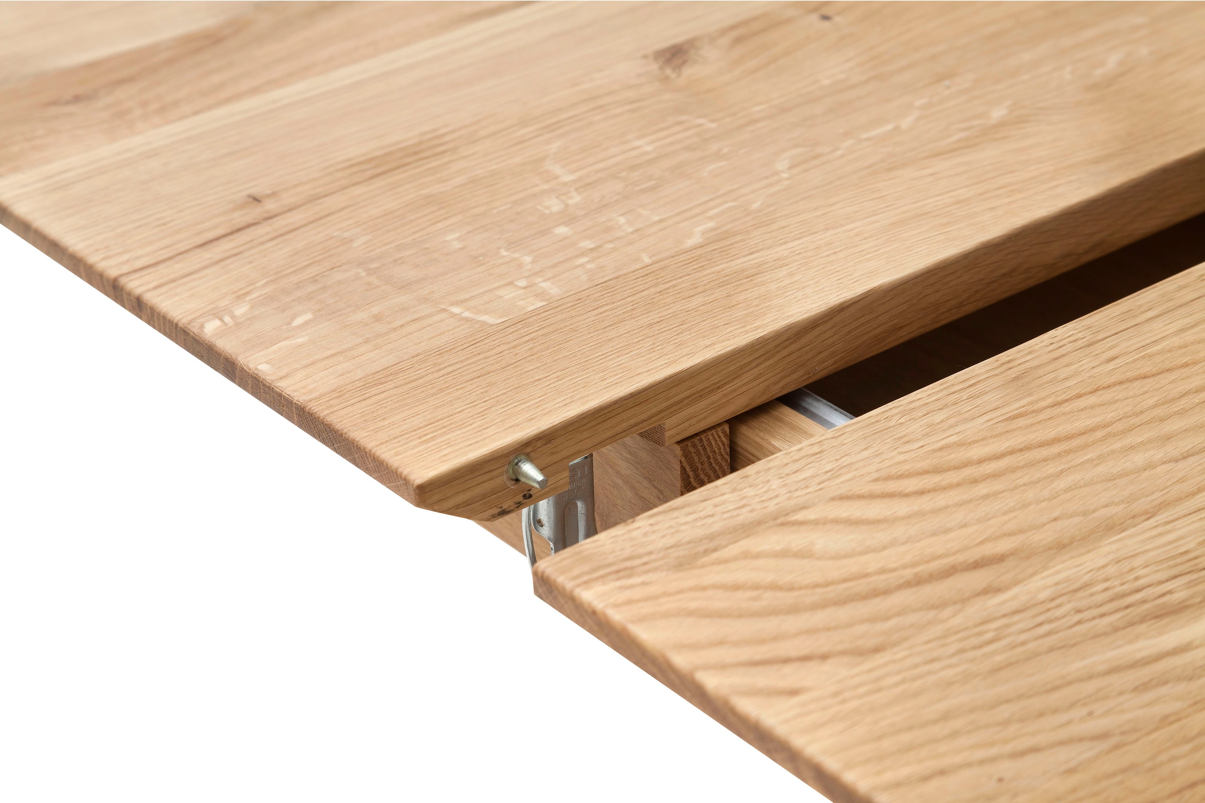 MCA furniture Esstisch »Cuba«, Esstisch Massivholz ausziehbar, Tischplatte mit Synchronauszug