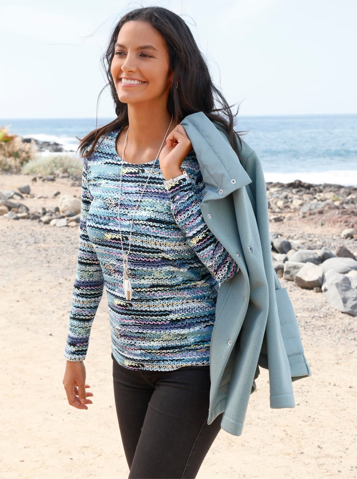 Casual Looks Langarmshirt »Rundhals-Shirt« 1
