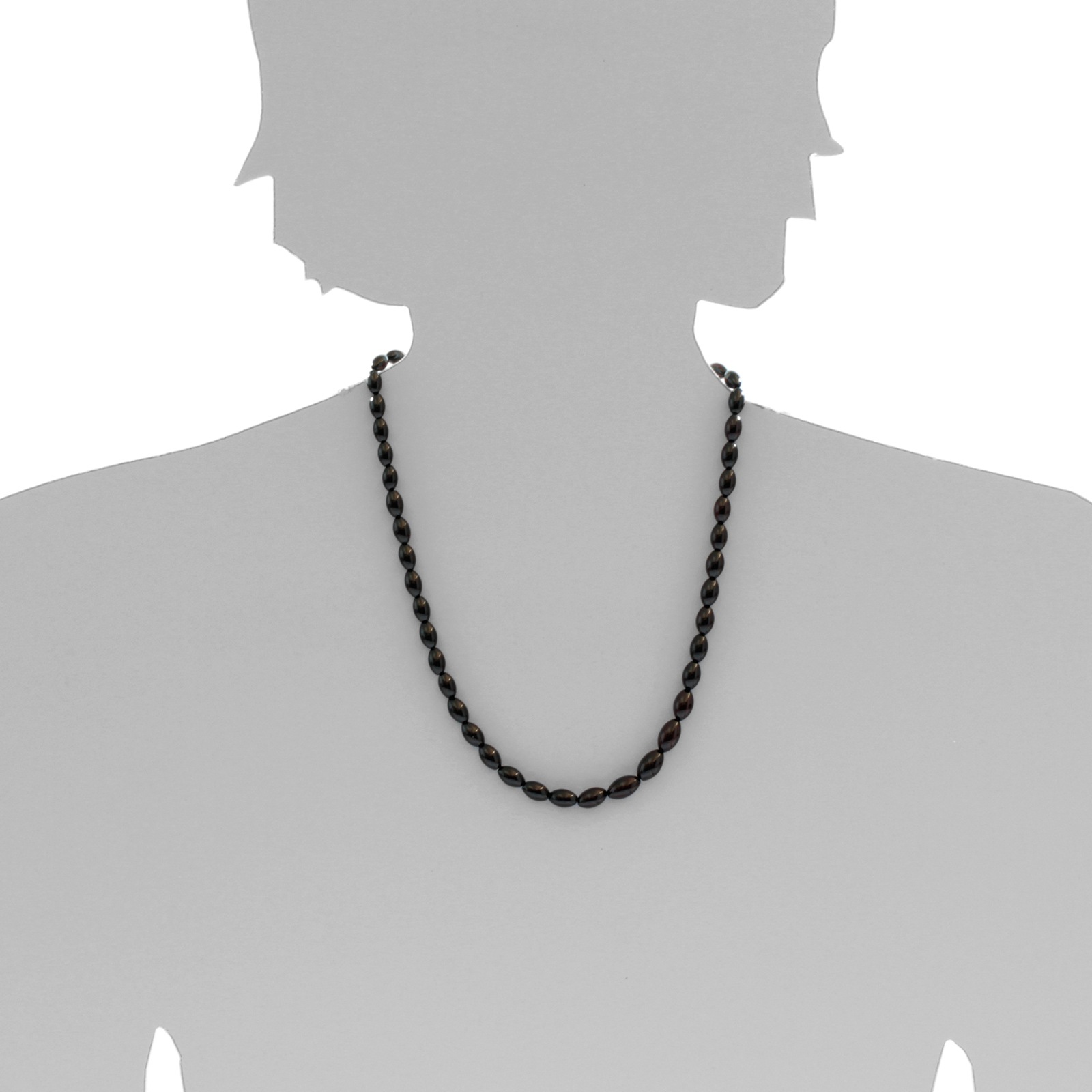OSTSEE-SCHMUCK Kette ohne Anhänger »- Olive -50 cm- - Bernstein -,«