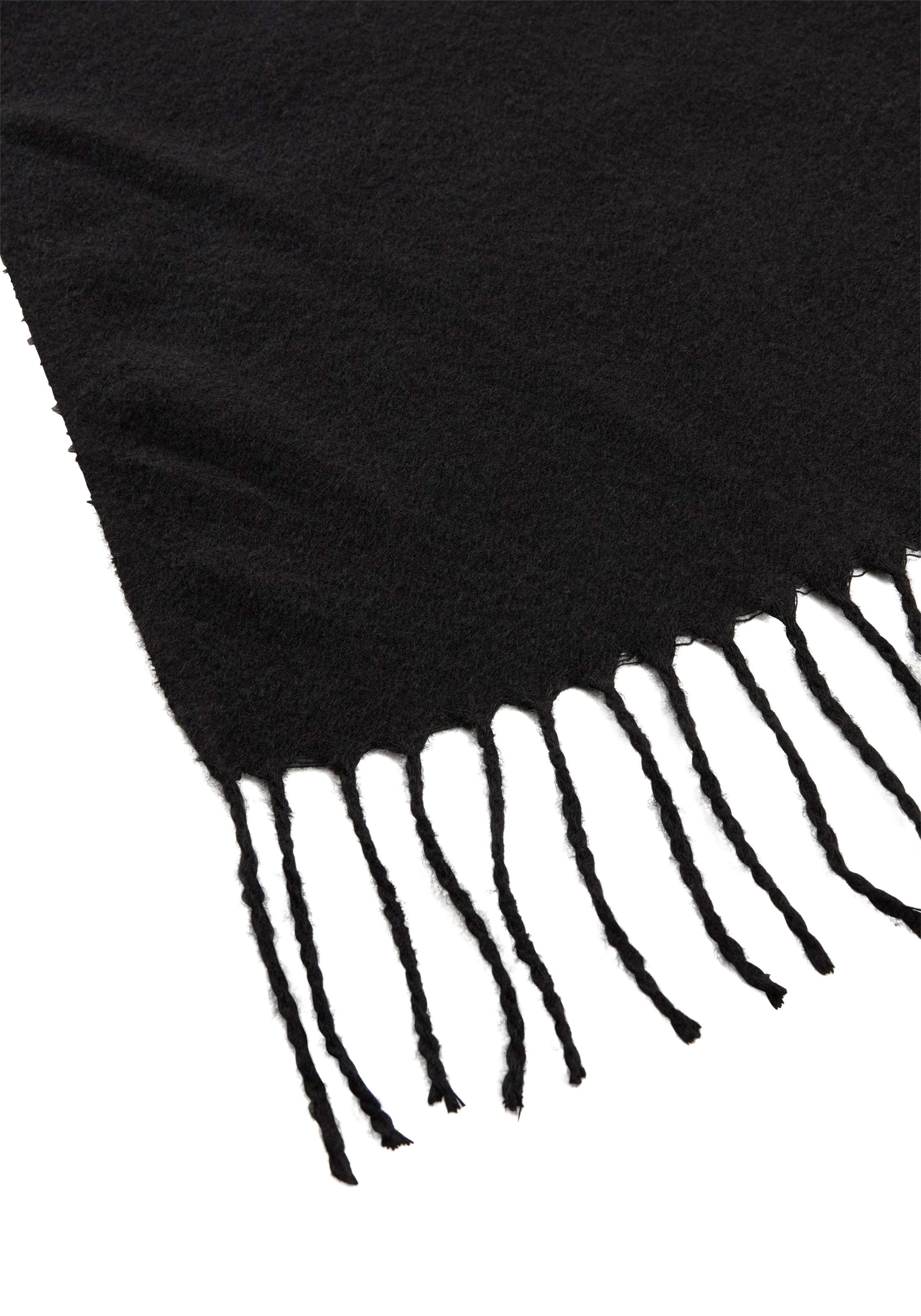 Laura Scott Schal mit modischen Fransen in klassischen Unifarben - NEW