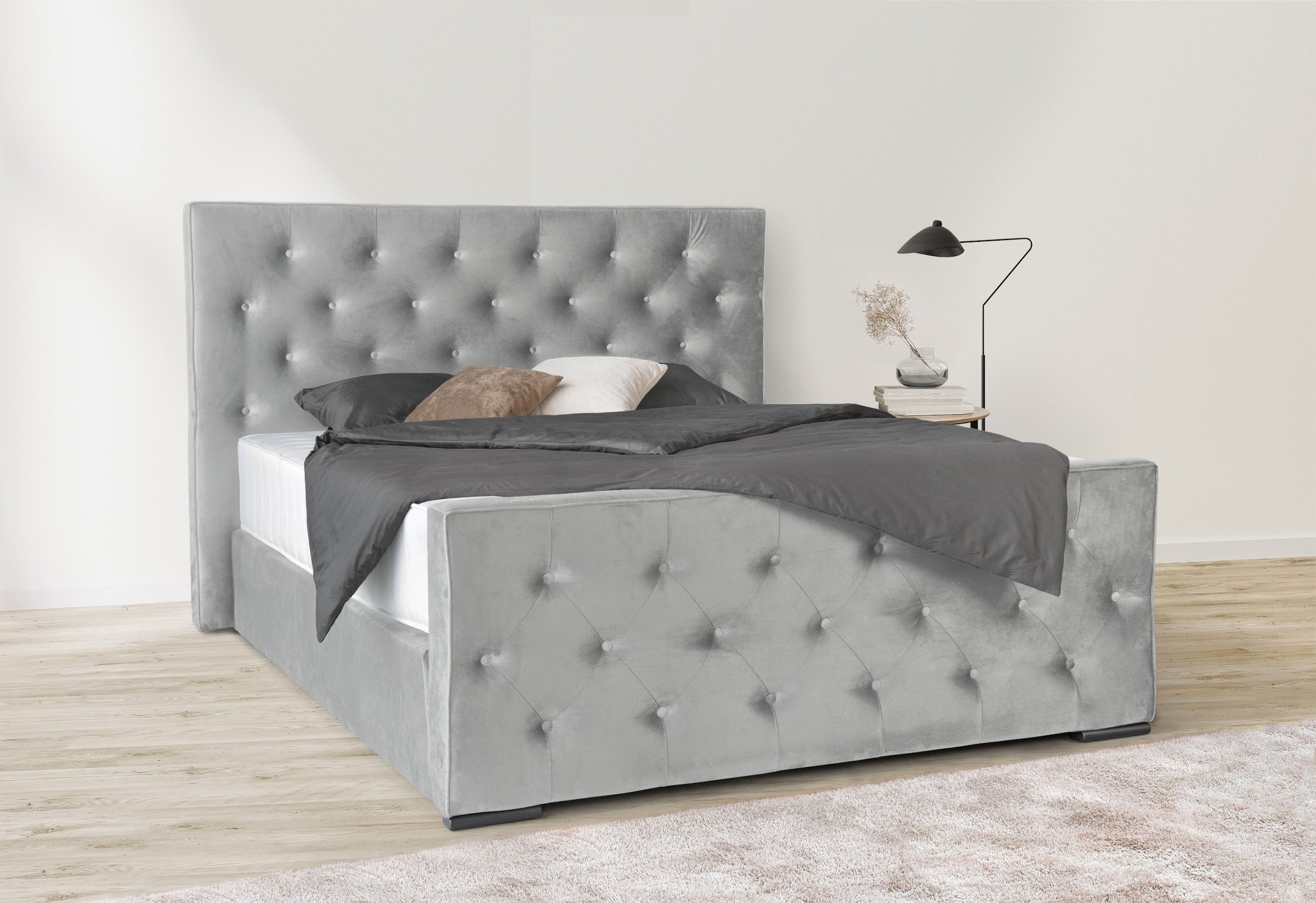 COLLECTION AB Boxspringbett »Florence inkl. Kingsize (28 cm) Matratze (H3) mit integriertem Topper«, inkl. Bettkasten, erhältlich in der Breite 180 cm