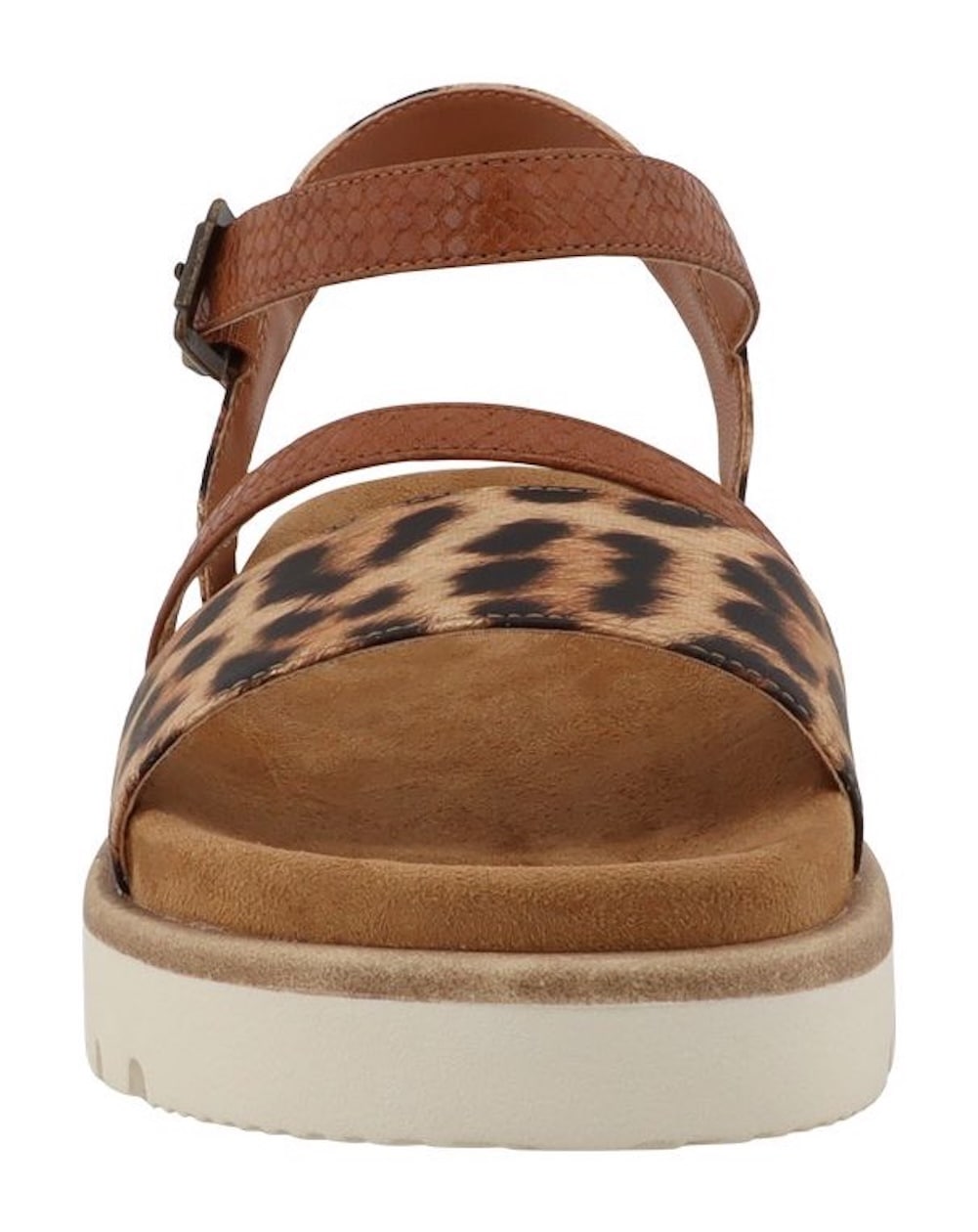 Mustang Shoes Sandale »Malina«  Plateausandalette, Sommerschuh, Urlaubsschuh in Leo-Optik