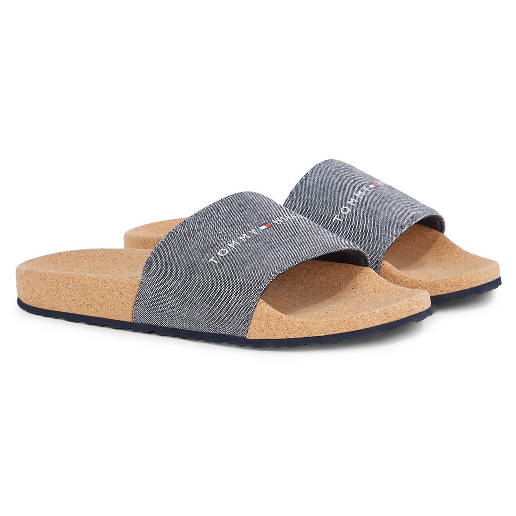 Tommy Hilfiger Pantolette »TOMMY HILFIGER CORK POOL SLIDE«