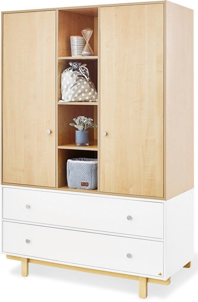 Pinolino® Kinderkleiderschrank »Boks«, 2-türig, groß; Made in Europe