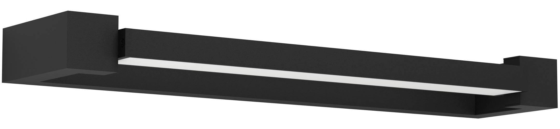 EGLO Spiegelleuchte »Gemiliana Spiegellampe, Wandleuchte aus Metall, IP44, Badezimmerlampe« LED-Modul 1 Stk. Neutralweiß Wand-/Deckenleuchte - L45 x H4 x AL10 cm - schwarz - 8,9W inkl.