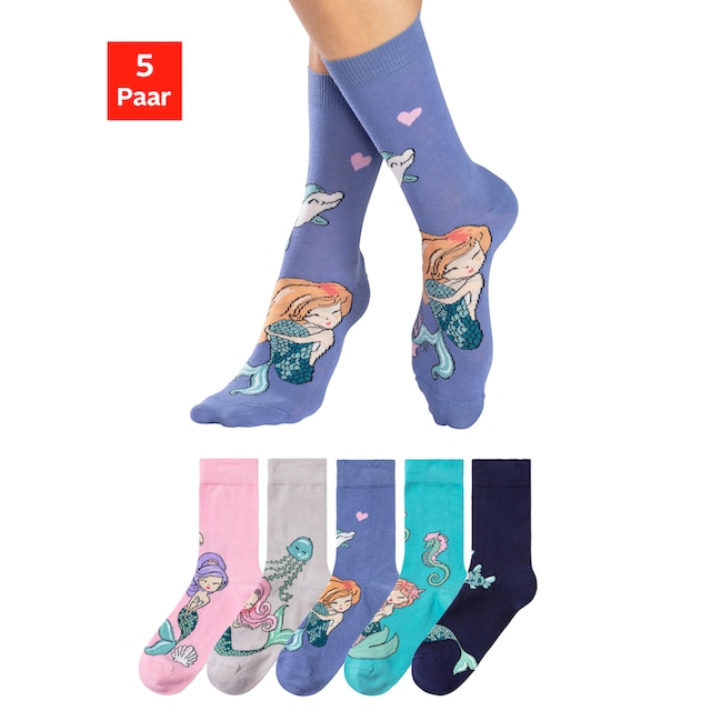 H.I.S Socken, (5 Paar), mit eingestrickten Motiven im OTTO Online Shop