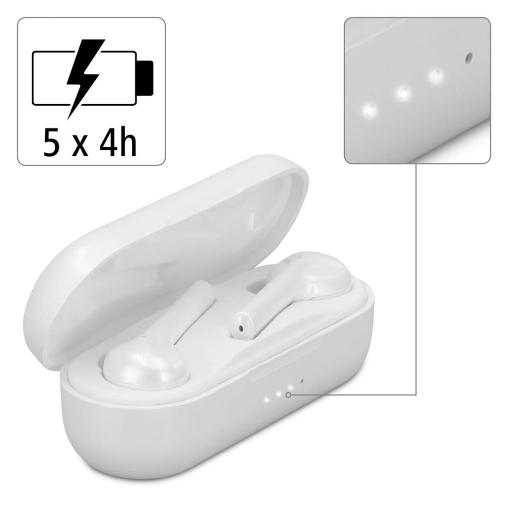 Hama Bluetooth-Kopfhörer »Bluetooth®-Kopfhörer "Spirit Go", In-Ear, True Wireless«