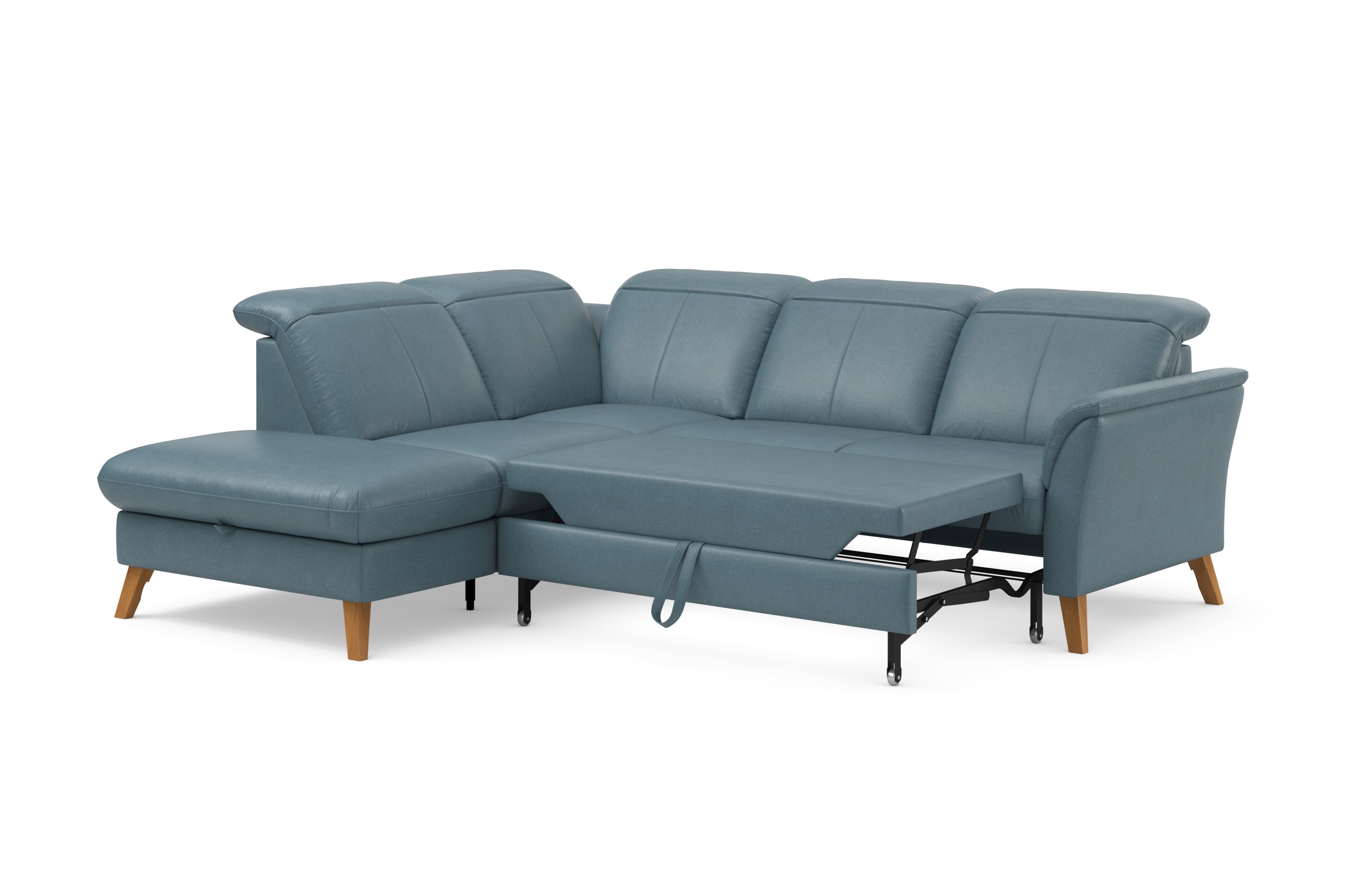sit&more Ecksofa »Romero L-Form«, wahlweise mit oder ohne TV-Funktion, Bettfunktion, Bettkasten