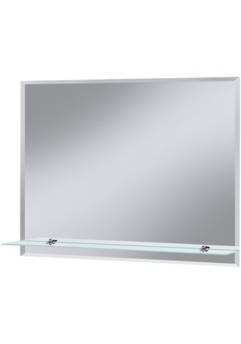 welltime Badspiegel »Flex«, 80 x 60 cm, mit Glasablage und Facettenschliff kaufen