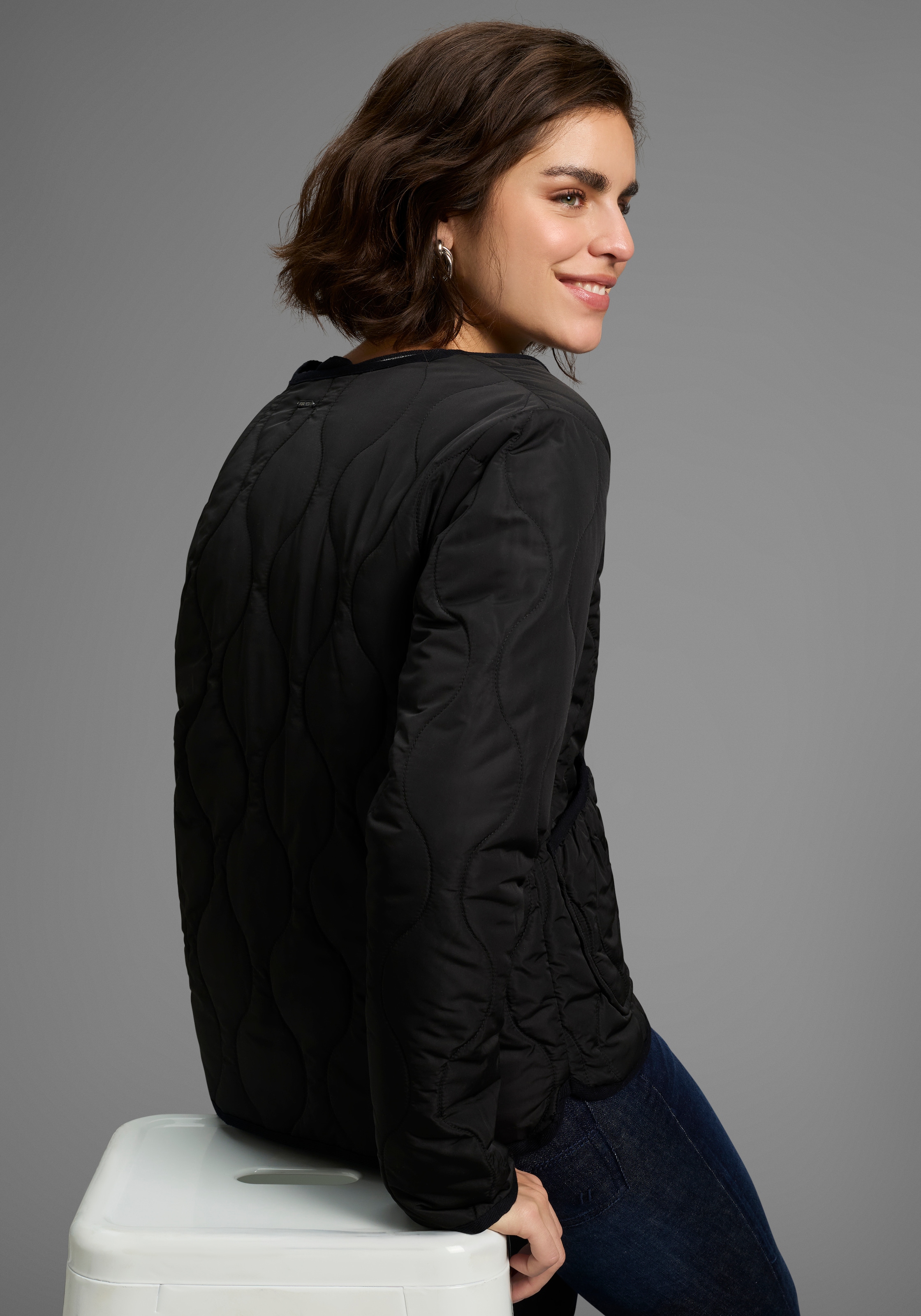 Laura Scott Steppjacke, ohne Kapuze, Leichte Übergangsjacke, mit modischem Steppmuster