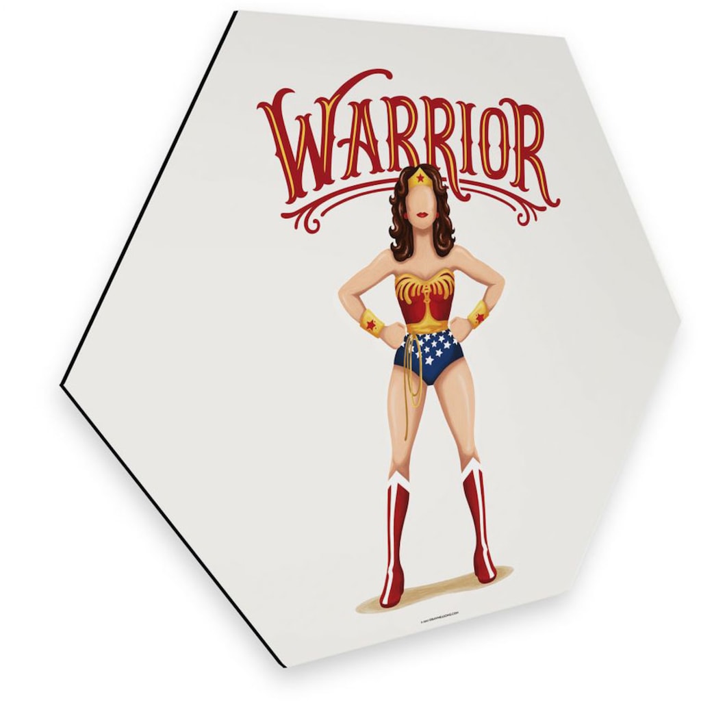 Wall-Art Metallbild »Pop Art Wonderwoman Fanartikel«, (1 St.)