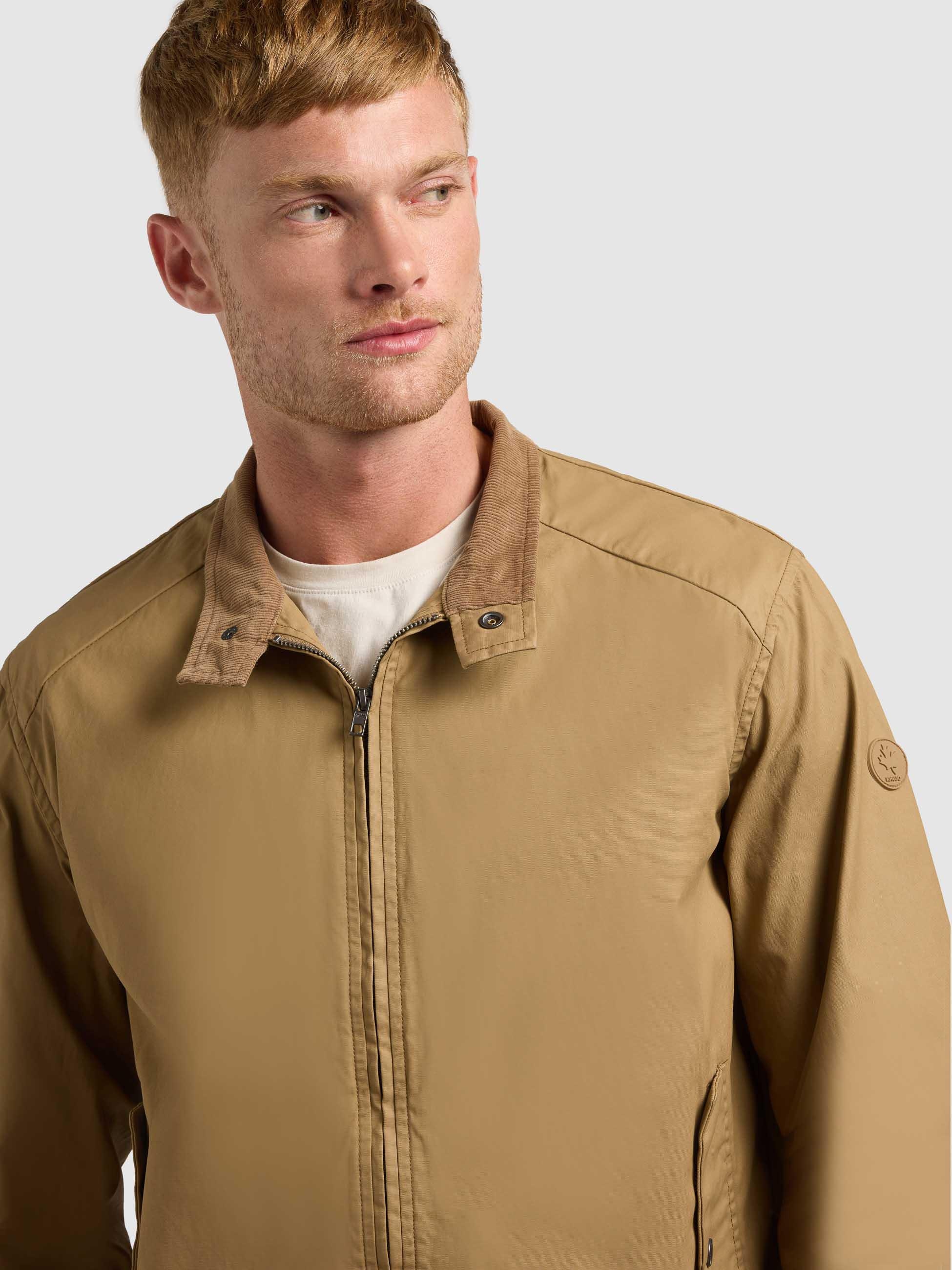 khujo Bomberjacke »Bomberjacke Nabo« ohne Kapuze moderne Herren Fliegerjacke mit Cord am Kragen