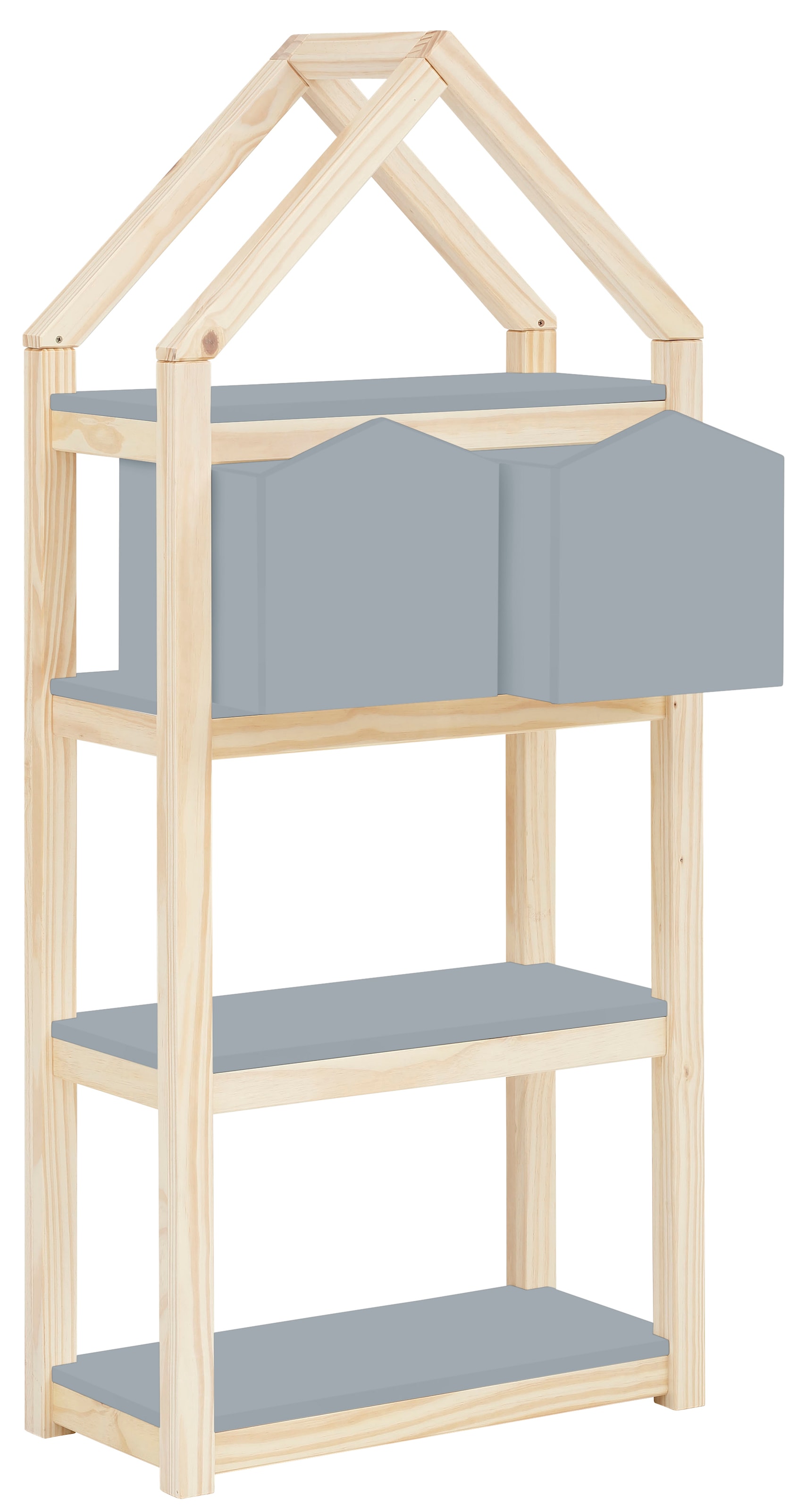 Lüttenhütt Kinderregal »Meentje«, Bücherregal,2 Boxen, Einlegeböden und Boxen aus MDF, Breite 59,5 cm