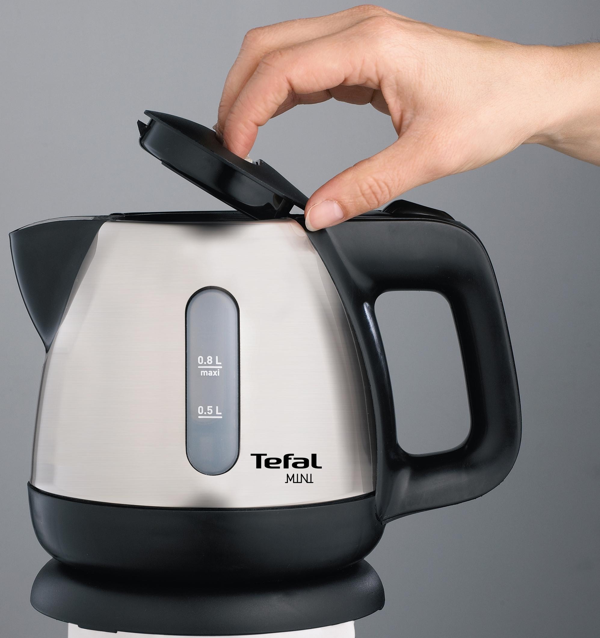 Tefal Wasserkocher »BI8125«, 0,8 l, 2200 W, Kabellos, 360° Sockel, Trockengeh- / Überhitzungsschutz