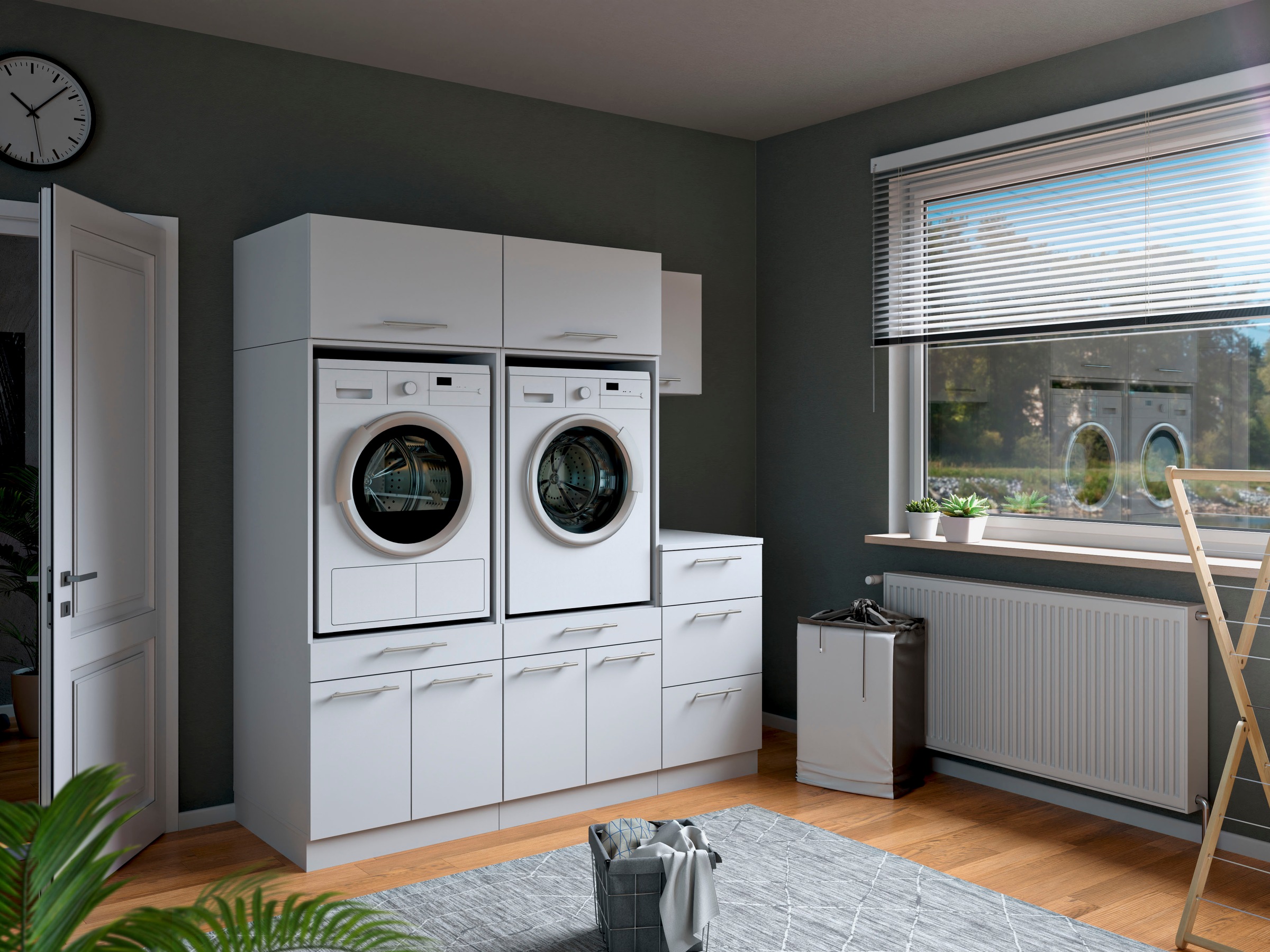 Laundreezy Mehrzweckschrank-Set »Laundreezy, 6-tlg. Mehrzweckschrank-Set B/H/T 186/200/68 cm« 6 Stk. tlg.