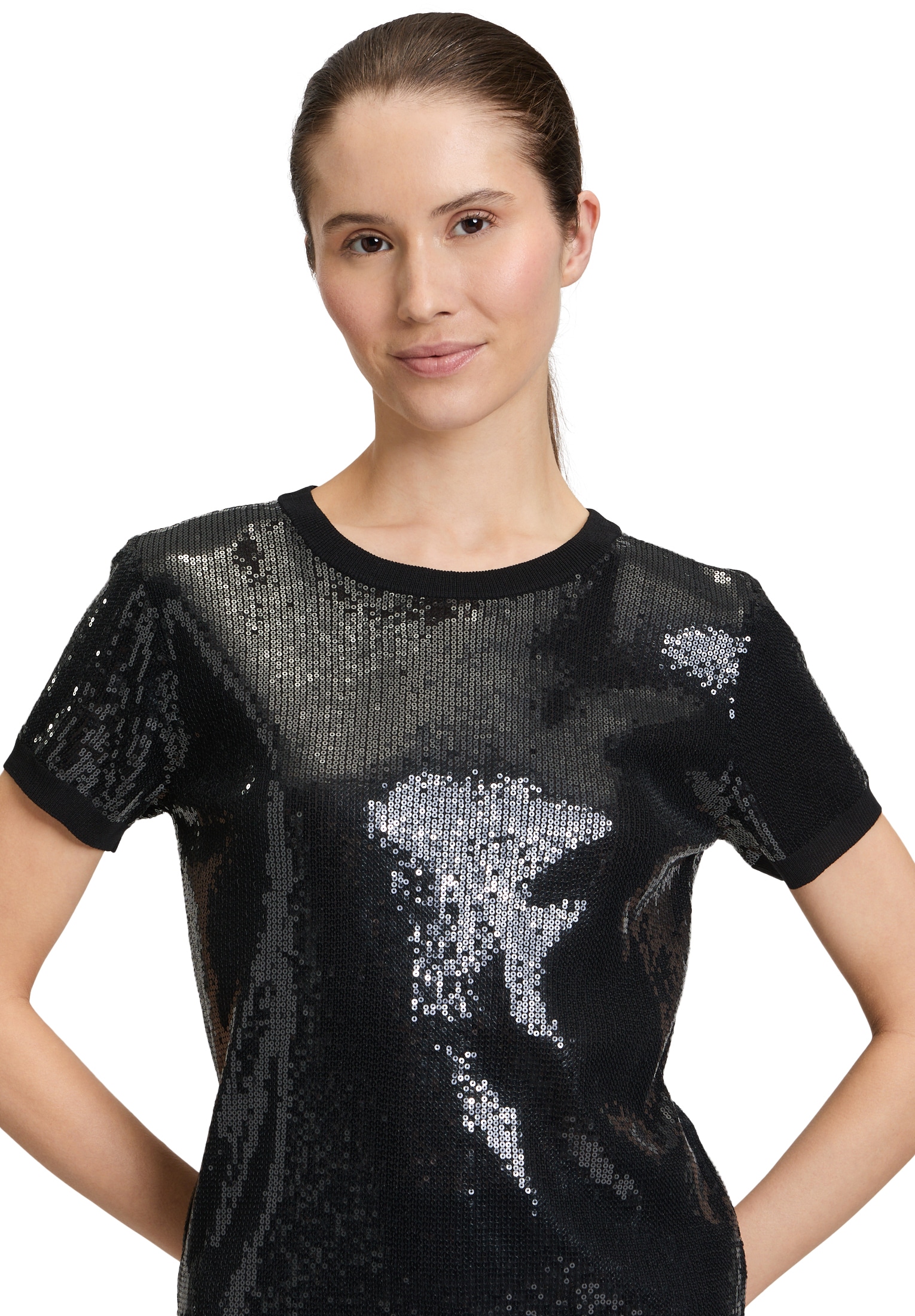 Vera Mont Rundhalspullover »Basic-Strickpullover mit Rundhalsausschnitt«