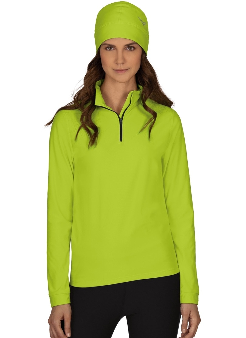 Trigema Sweatshirt »TRIGEMA Langärmeliges Sportshirt mit Reißverschluss«
