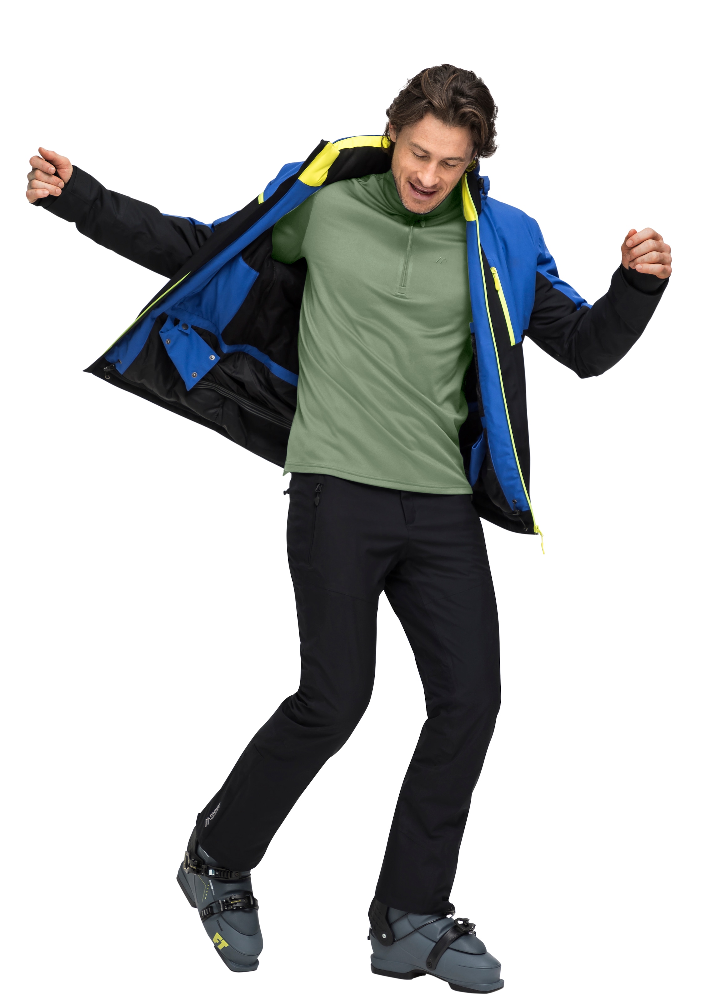 Maier Sports Fleecepullover »Felix«, Herren Fleece, funktioneller Midlayer, Half-Zip, Regular Fit
