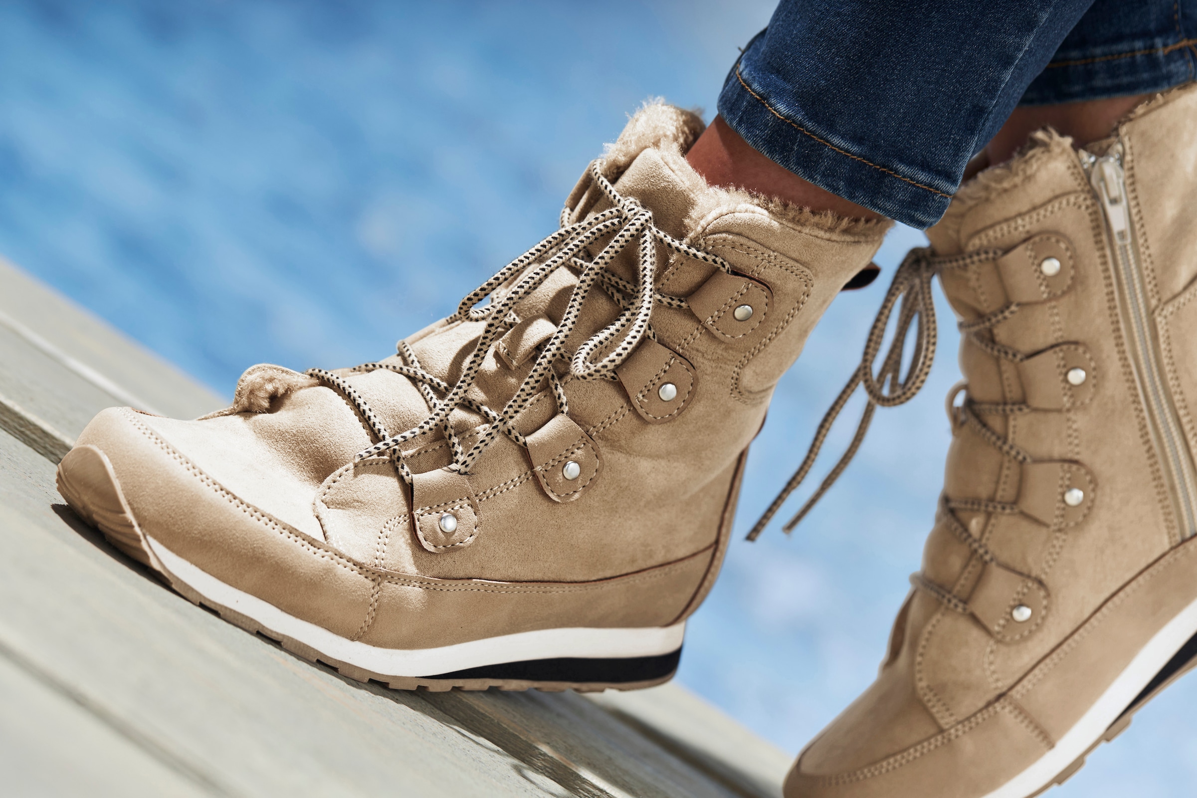 Vivance Stiefelette  mit Warmfutter, Winterstiefel, Stiefel, Boots VEGAN