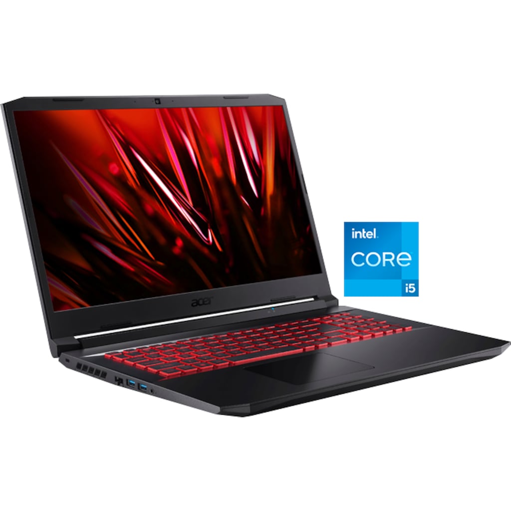 Acer Notebook »Nitro 5 AN517-54-53NS«, (43,94 cm/17,3 Zoll), Intel, Core i5, GeForce RTX 3050 Ti, 512 GB SSDKostenloses Upgrade auf Windows 11, sobald verfügbar