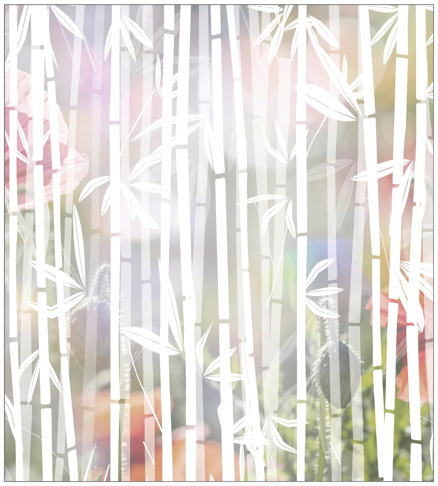 MySpotti Fensterfolie x halbtransparent, »Look statisch Bamboo cm, glattstatisch haftend, OTTO Online Shop 90 white«, 100 haftend