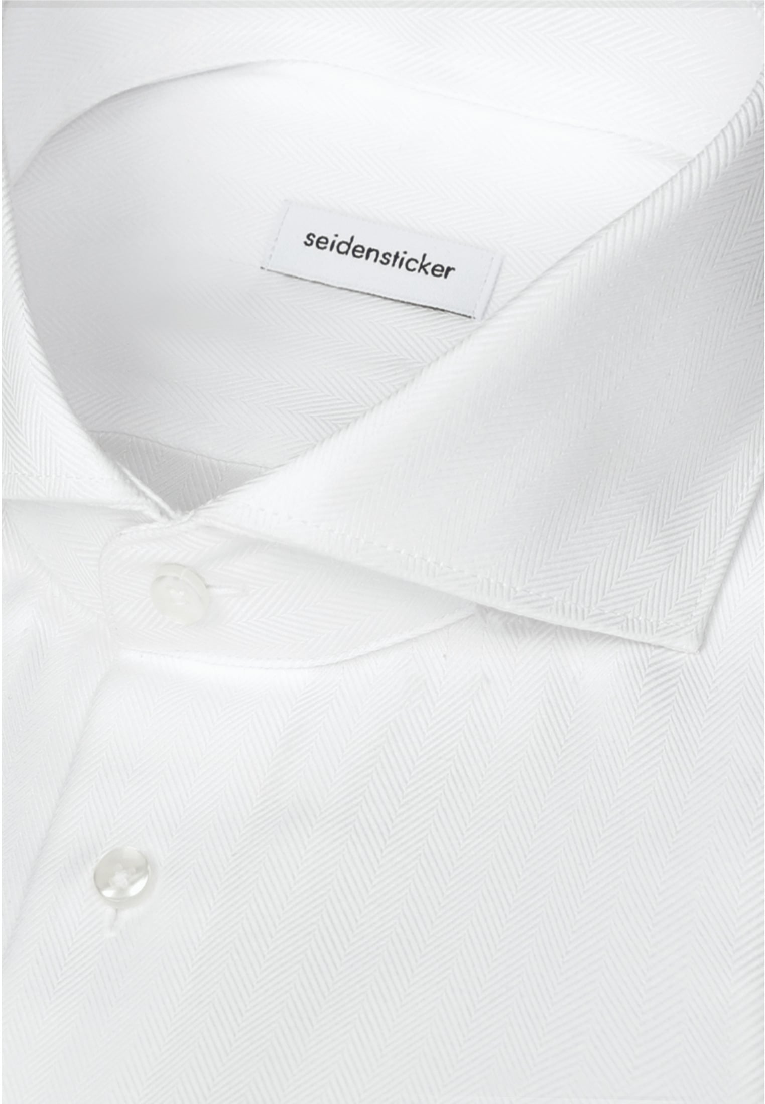 seidensticker Businesshemd »Schwarze Rose« Regular 1/1 Haifischkragen Fischgrat