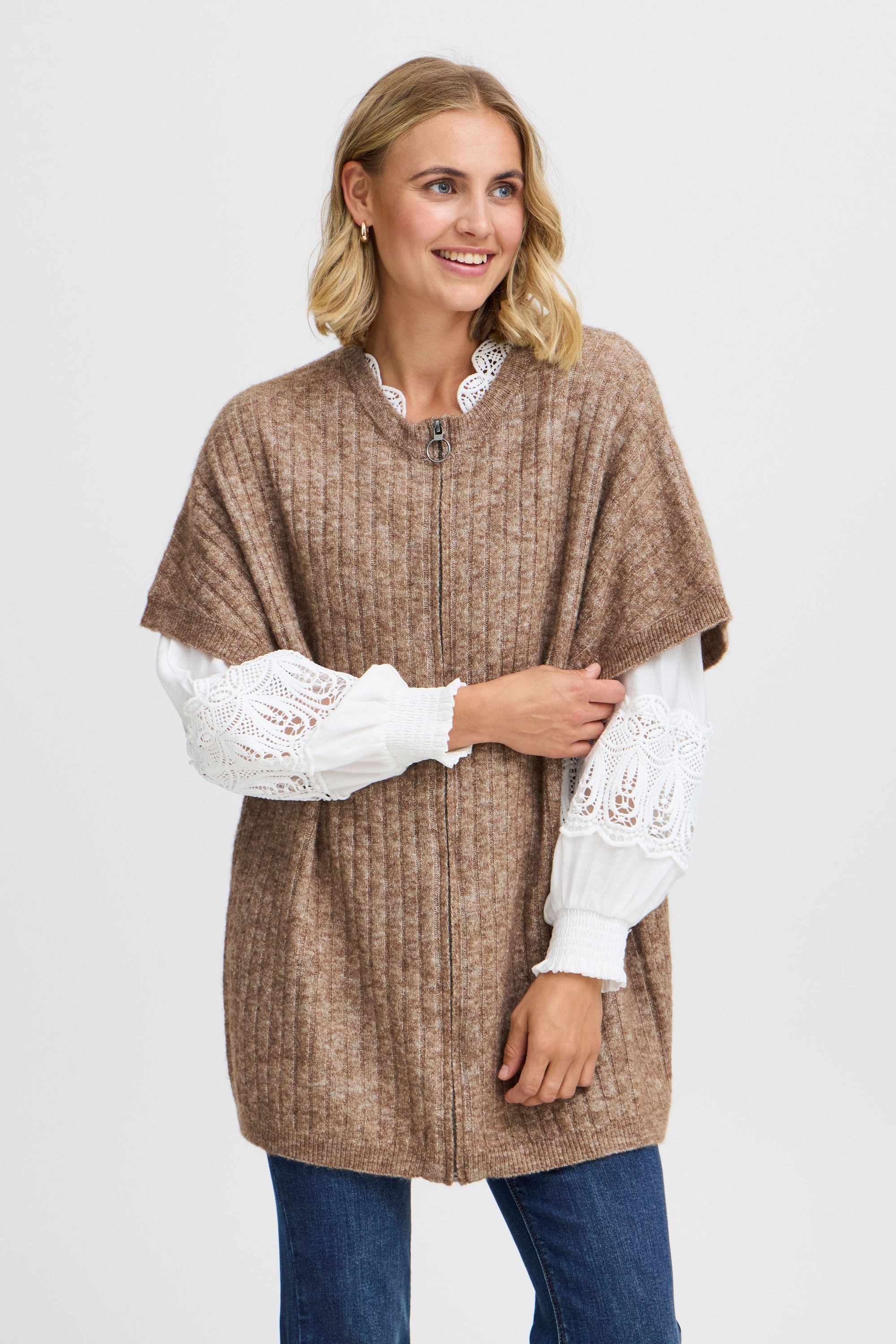 fransa Strickjacke »Pullunder FRSANNY CAR 4«