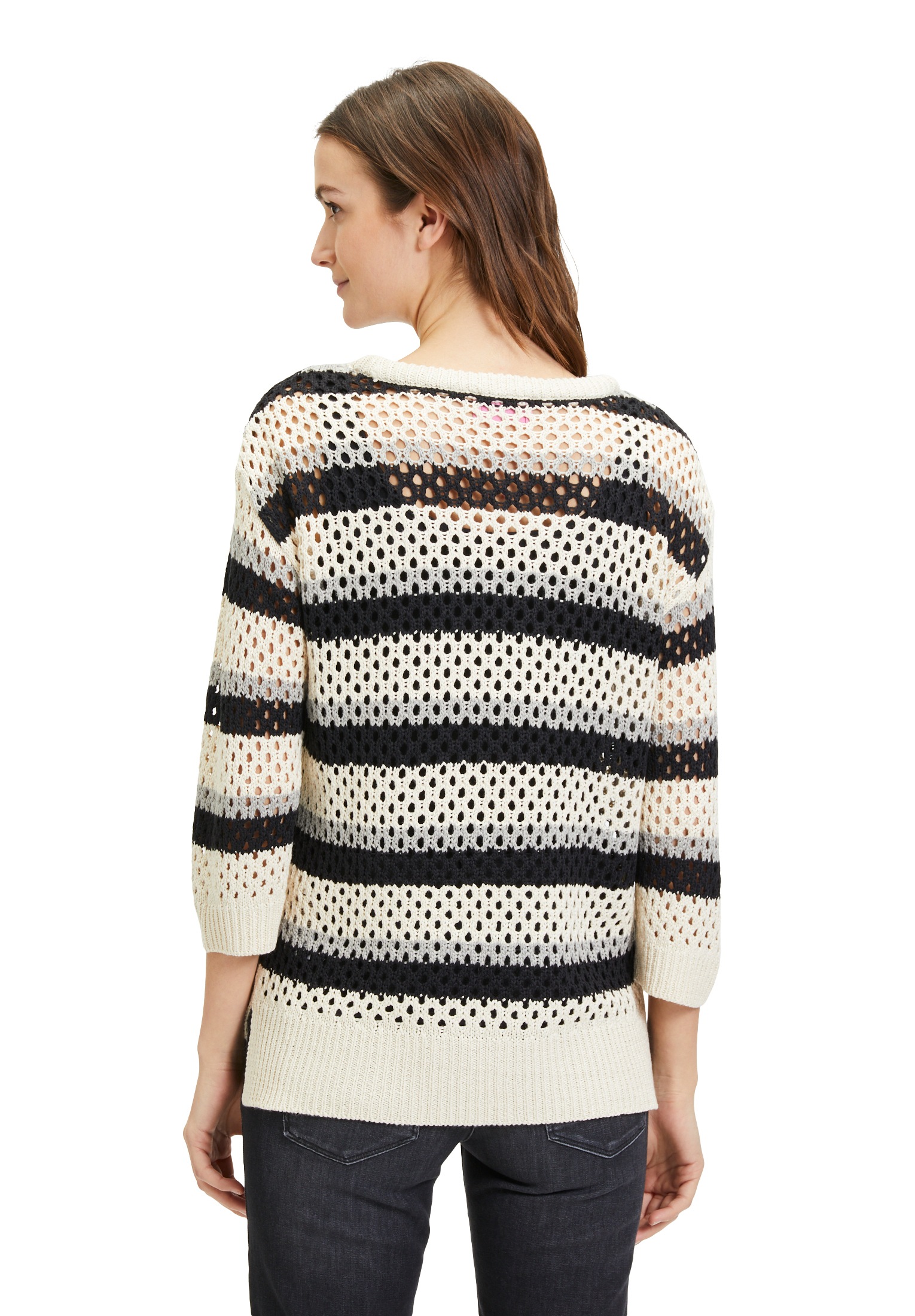 Betty Barclay Rundhalspullover »Grobstrick-Pullover mit Streifen«