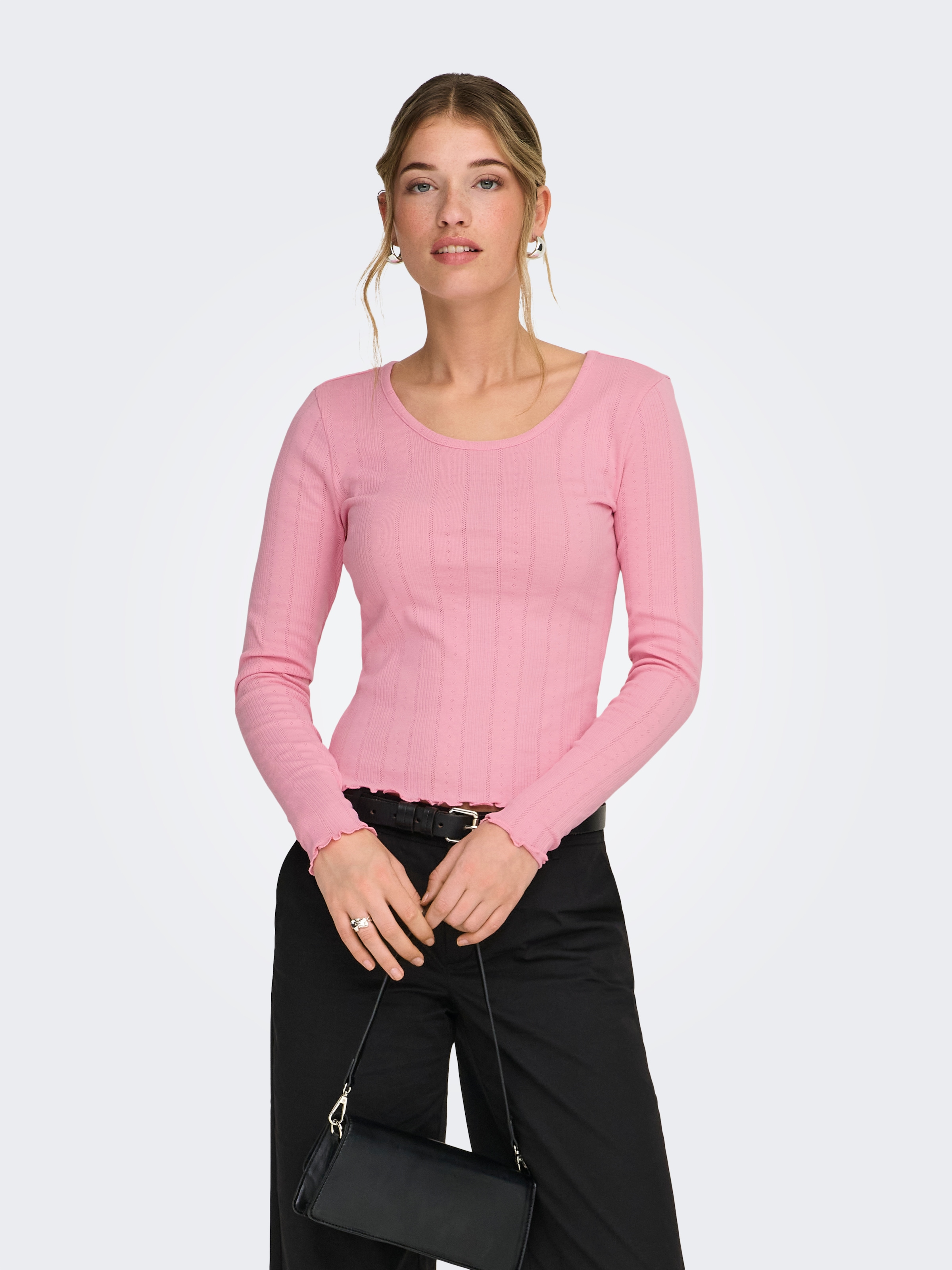 ONLY Langarmshirt »ONLTENNA O-NECK L/S TOP JRS NOOS«