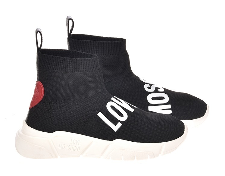 LOVE MOSCHINO Schlupfboots, mit auffälligem Logoschriftzug